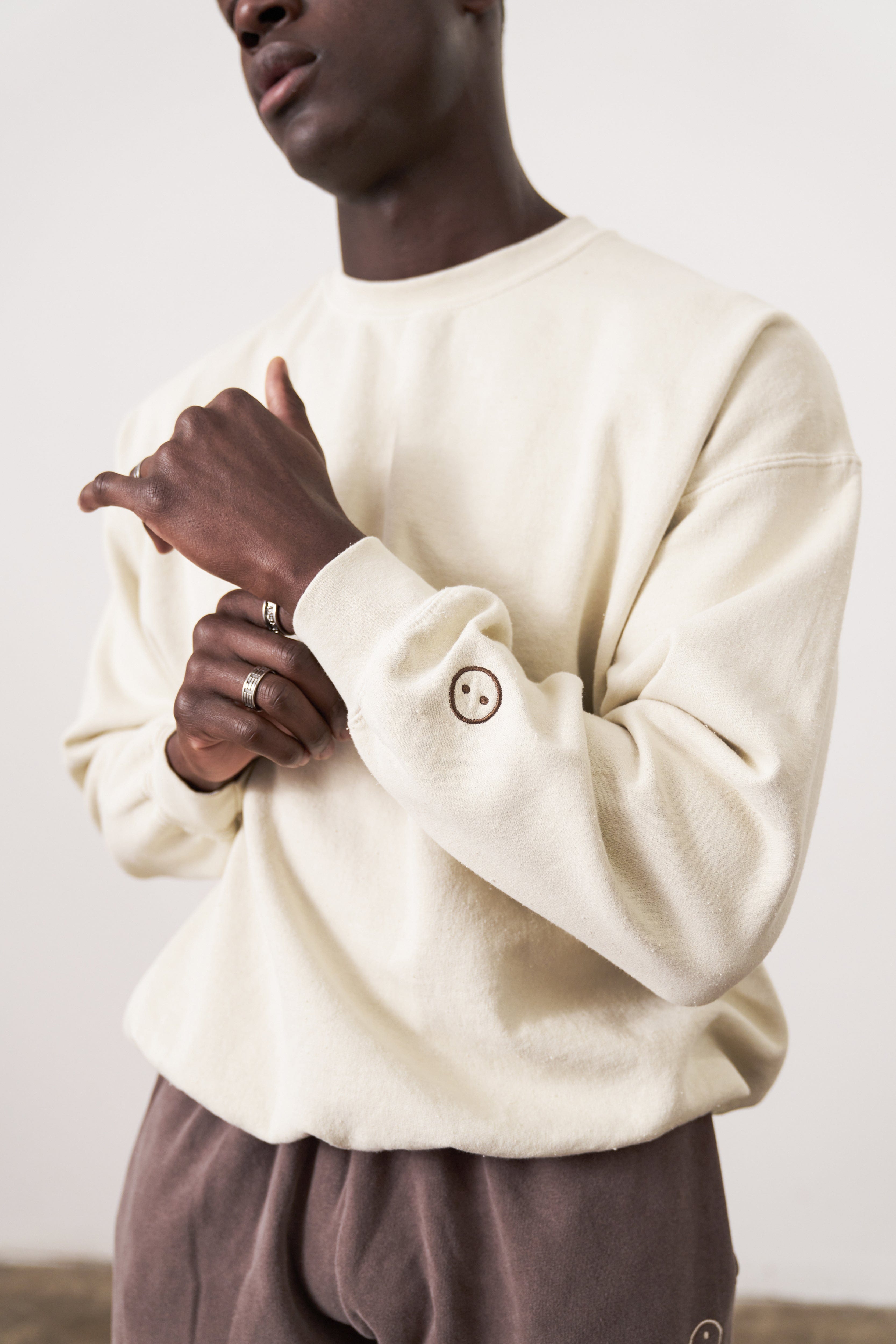 UN:IK Essentials Essentials Vintage Washed Sweater - Ivory