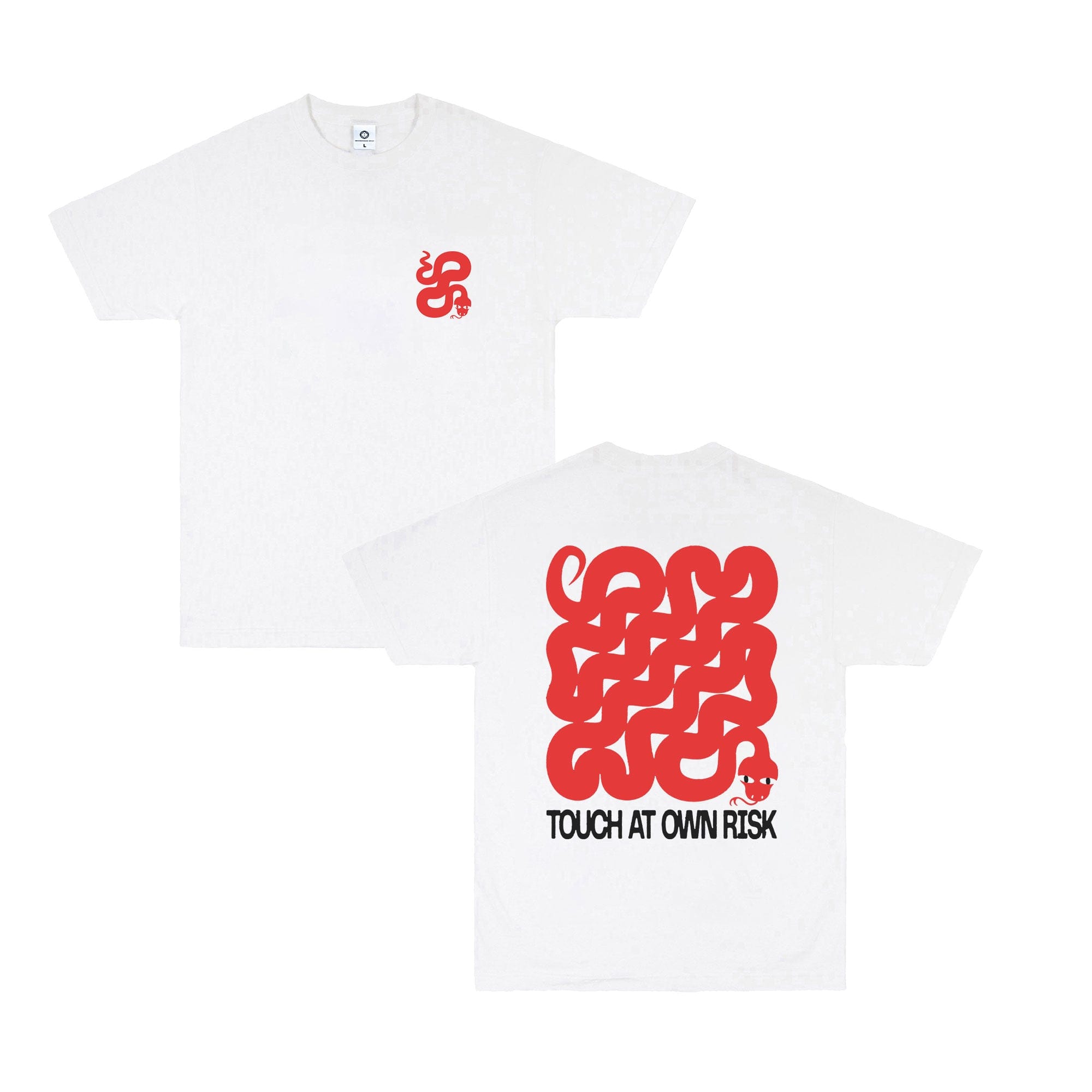 KBar Design KBAR X UN:IK 'Touch At Own Risk' Tee - White
