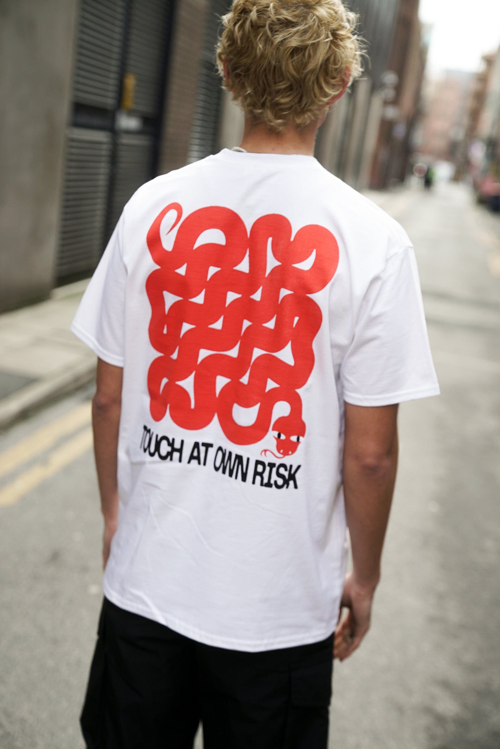 KBar Design KBAR X UN:IK 'Touch At Own Risk' Tee - White