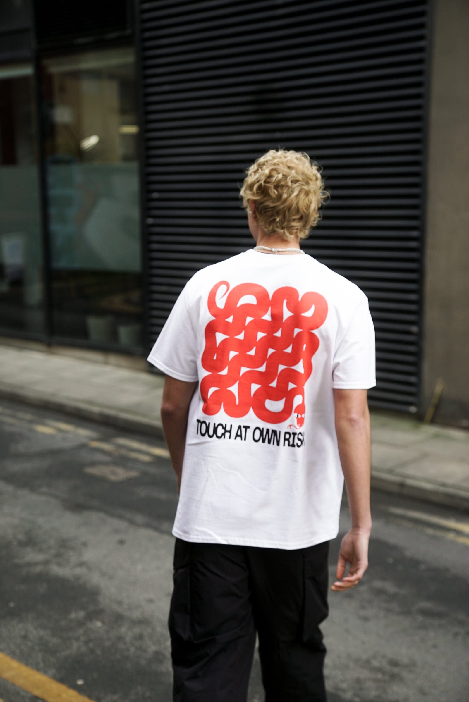 KBar Design KBAR X UN:IK 'Touch At Own Risk' Tee - White