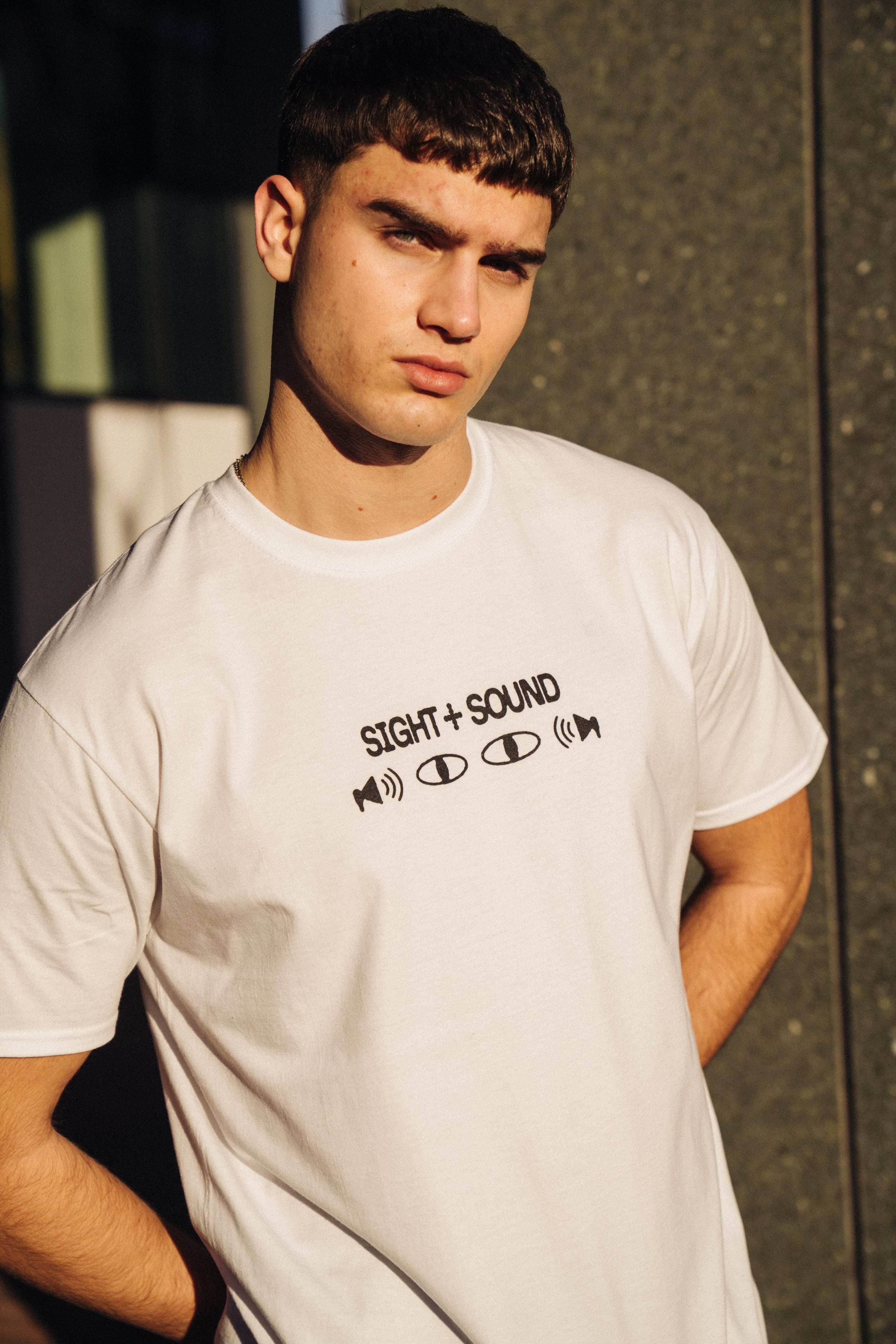 KBar Design KBAR X UN:IK 'Sight & Sound' Tee - White