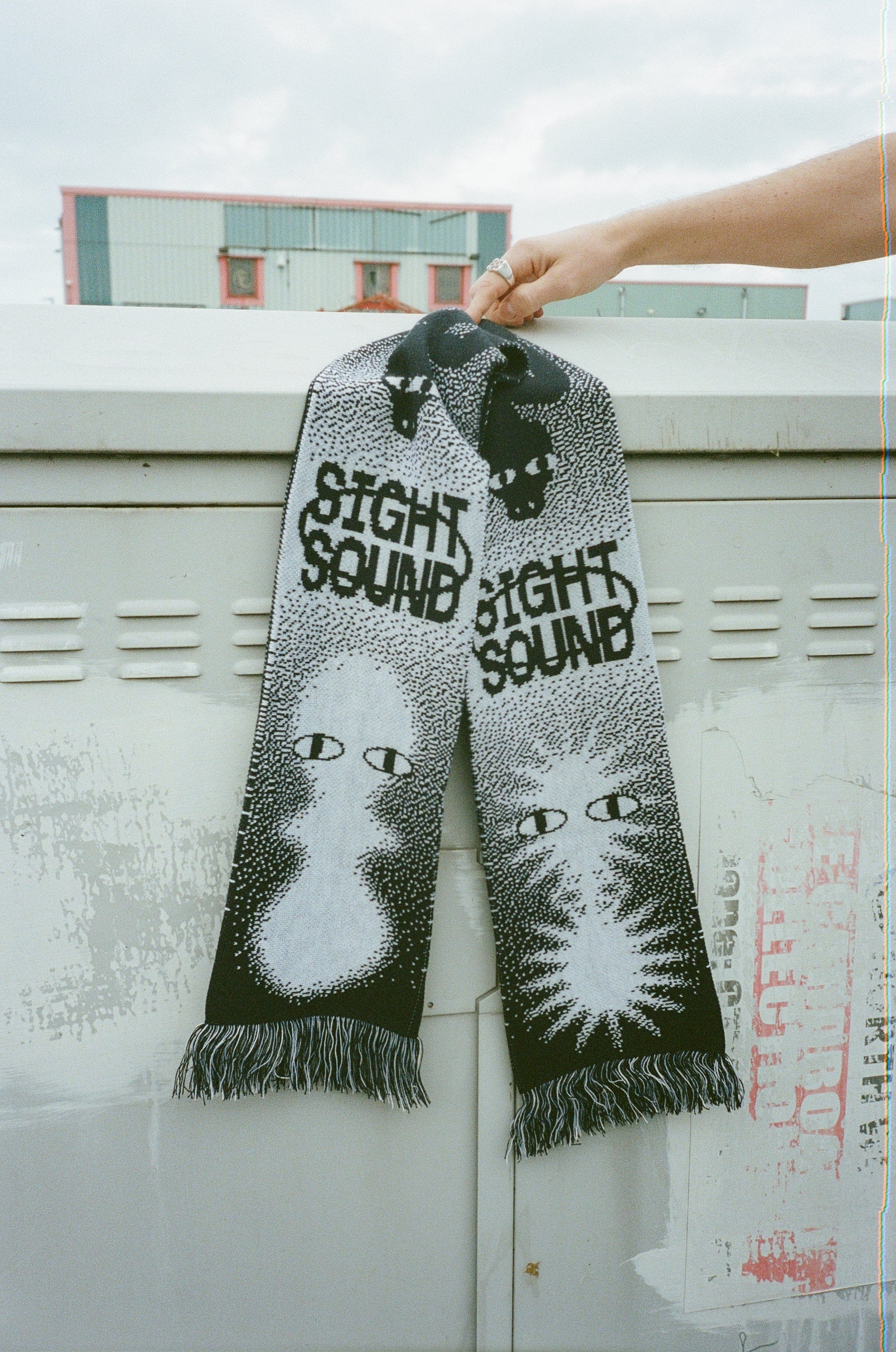 KBar Design KBAR X UN:IK 'Sight & Sound' Scarf - Black / Blue