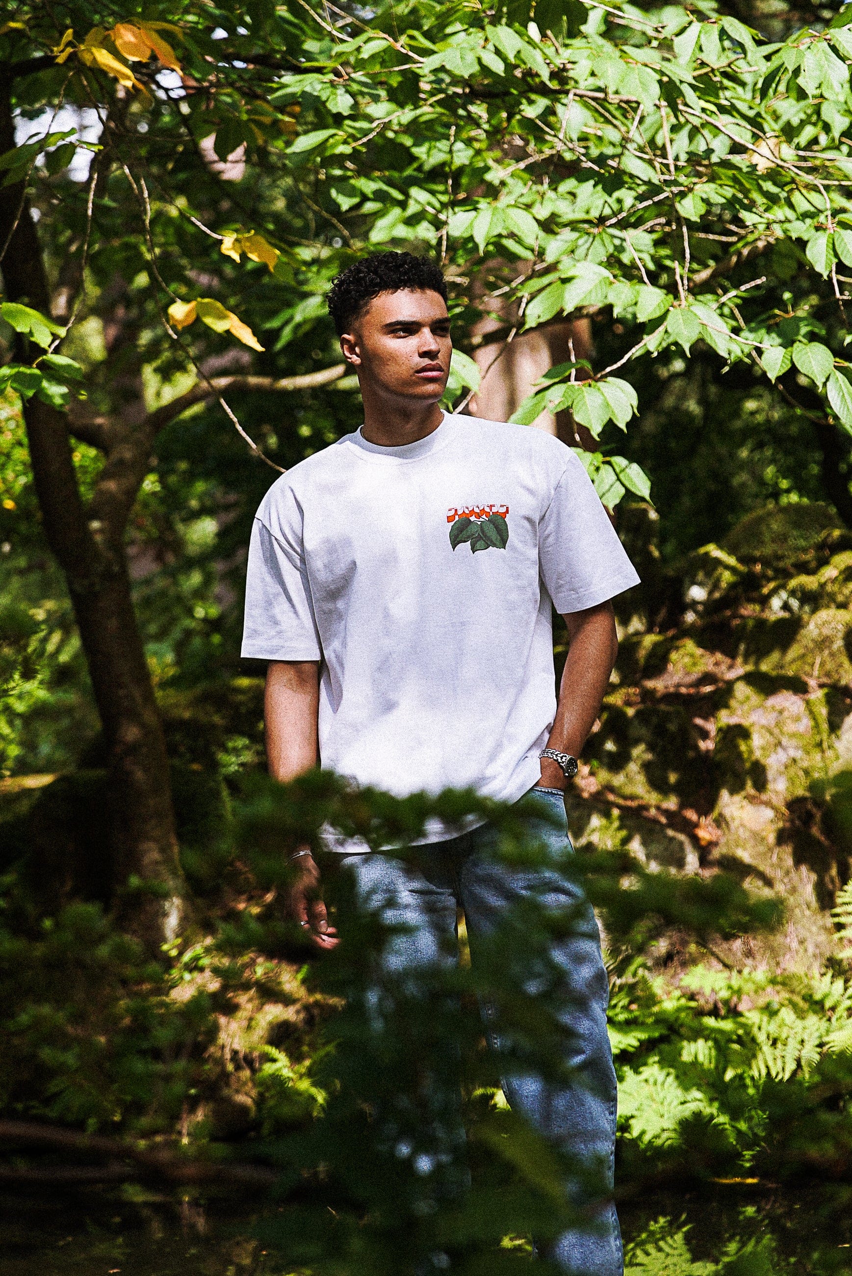 A Thousand Futures x GK 'Weeping Willow' Tee - White