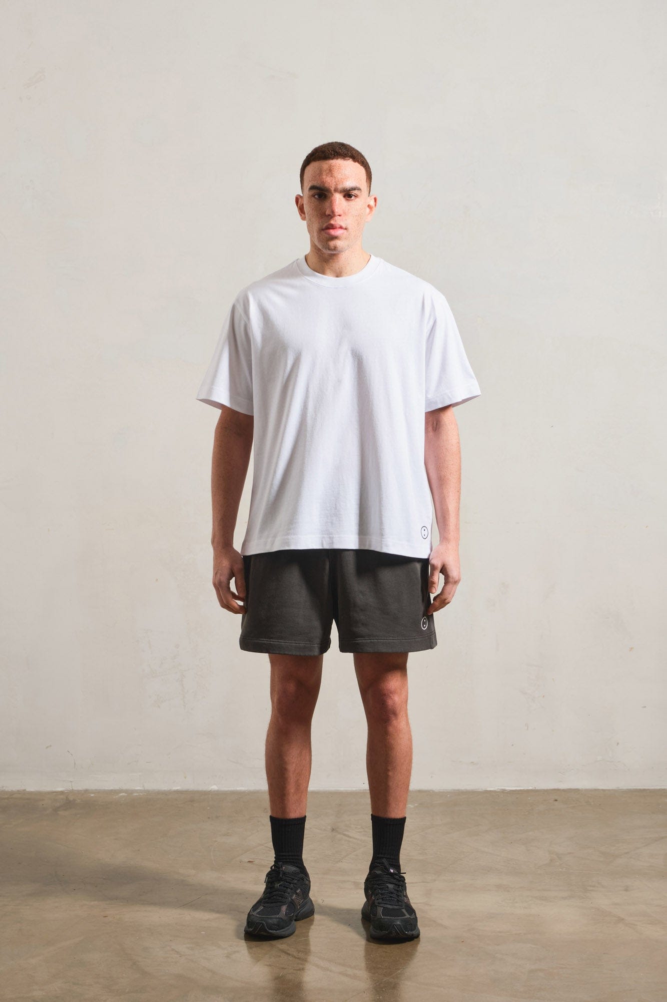 UN:IK Essentials Essentials Premium Faded Jogger Shorts - Vintage Black
