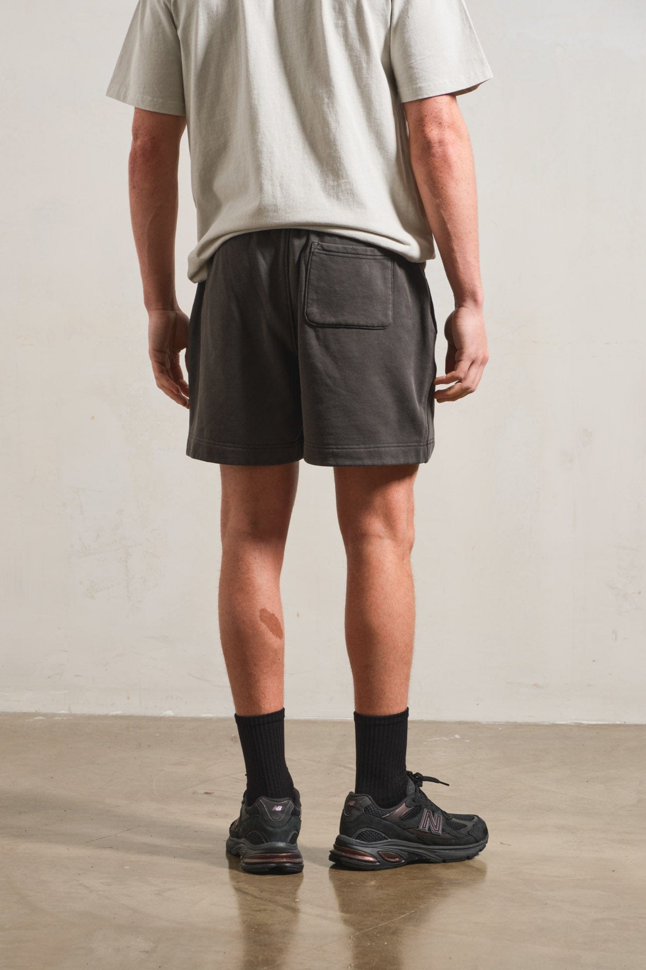 UN:IK Essentials Essentials Premium Faded Jogger Shorts - Vintage Black