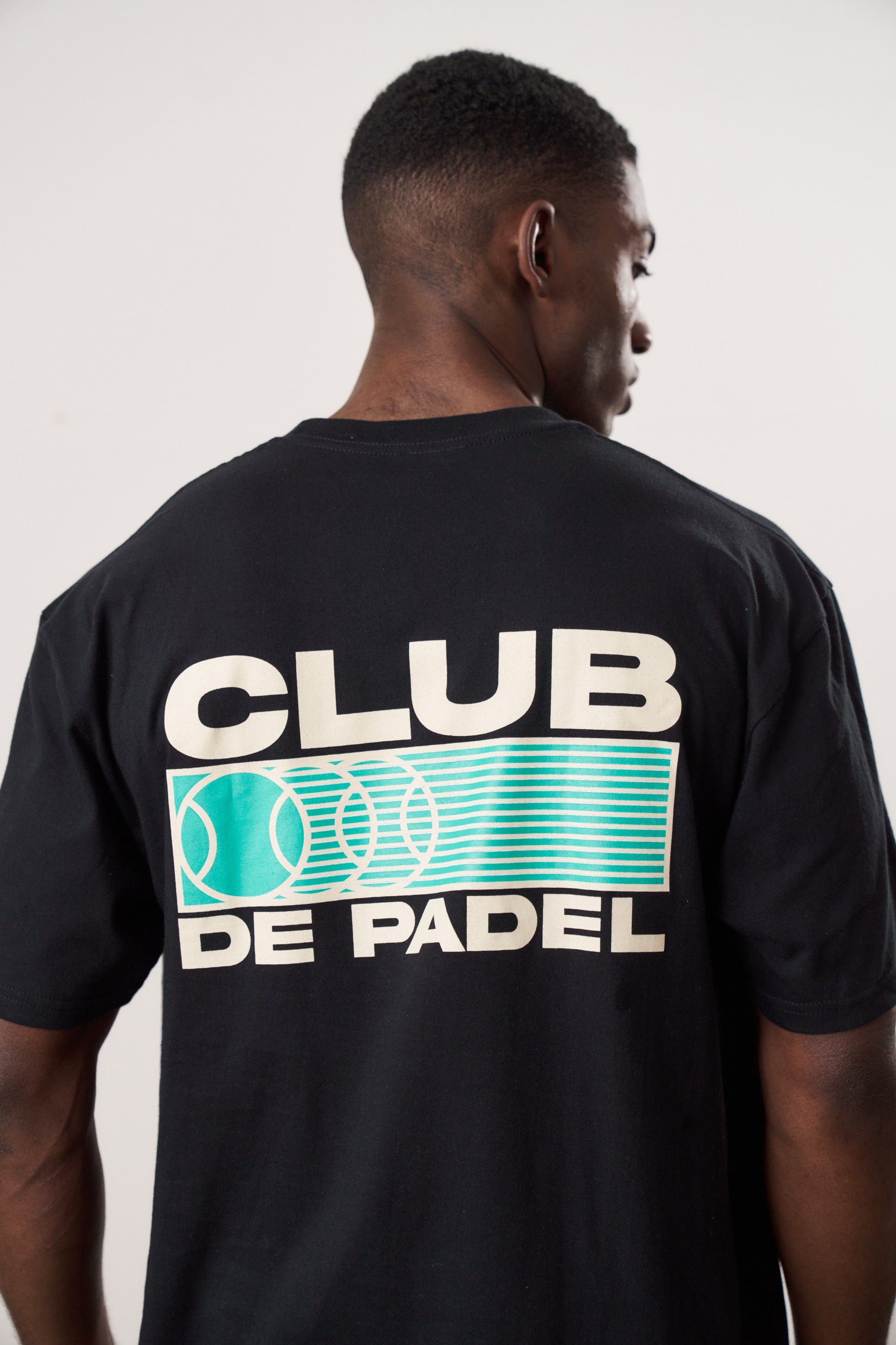 Club de Padel 'Heritage' Tee - Black