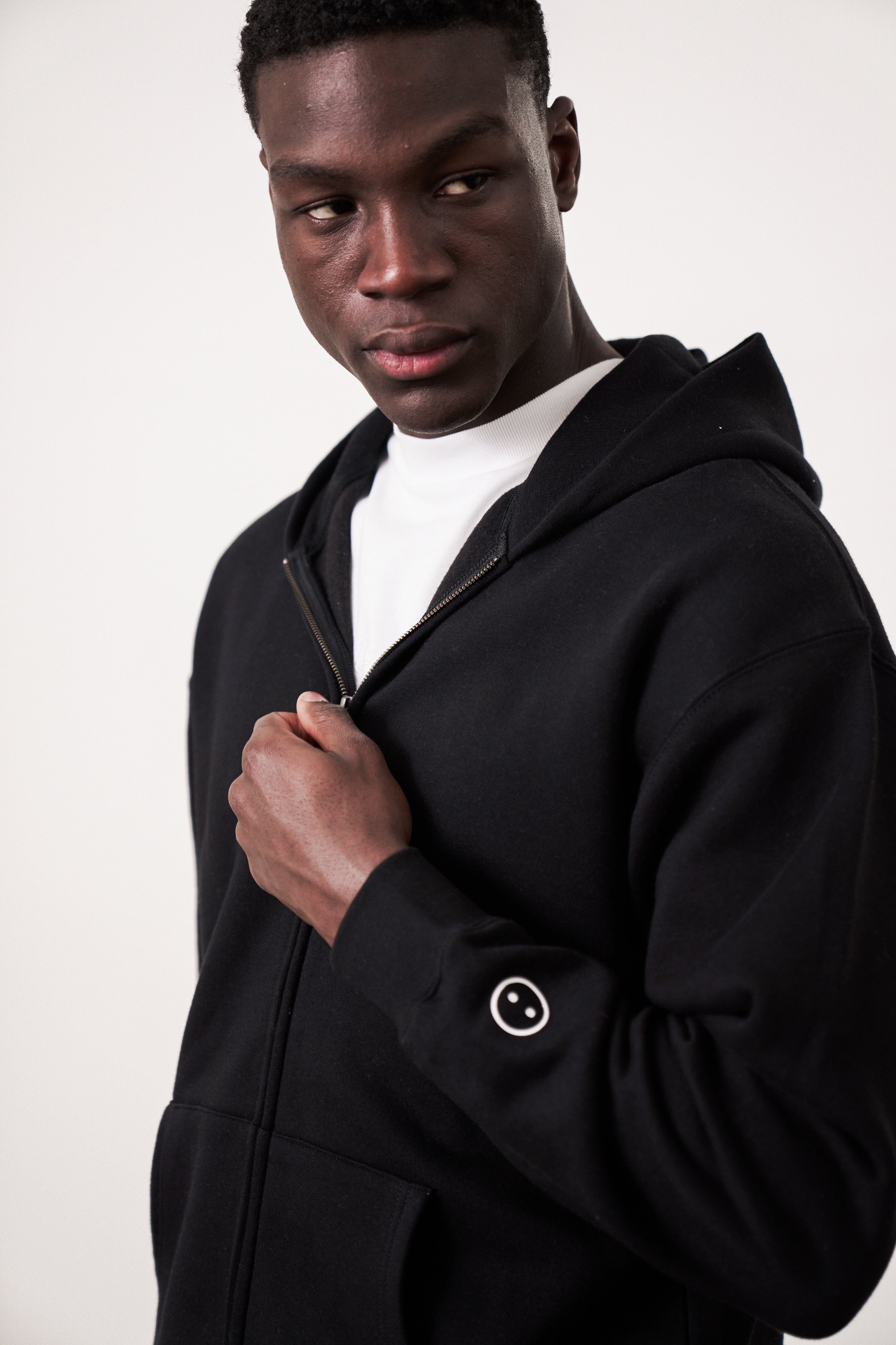 UN:IK Essentials Essentials Premium Zip Up Hoodie - Black