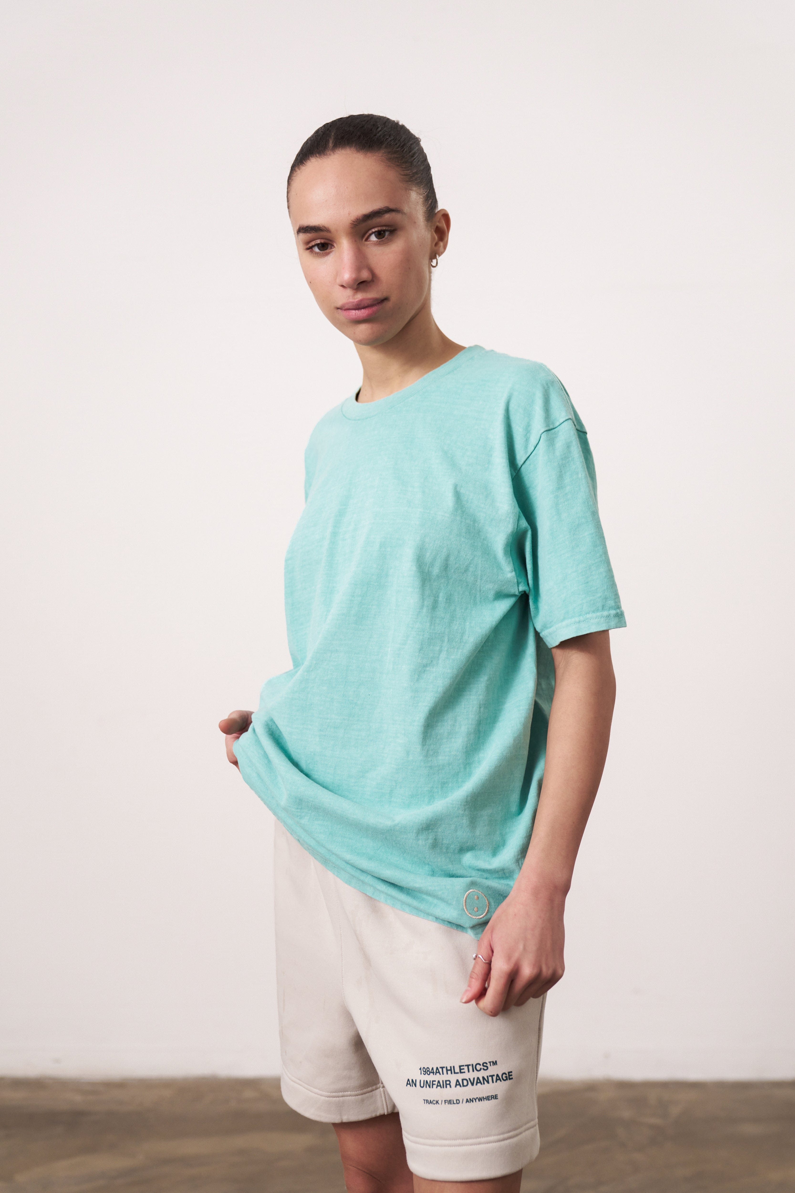 UN:IK Essentials Essentials Vintage Washed Tee - Seafoam