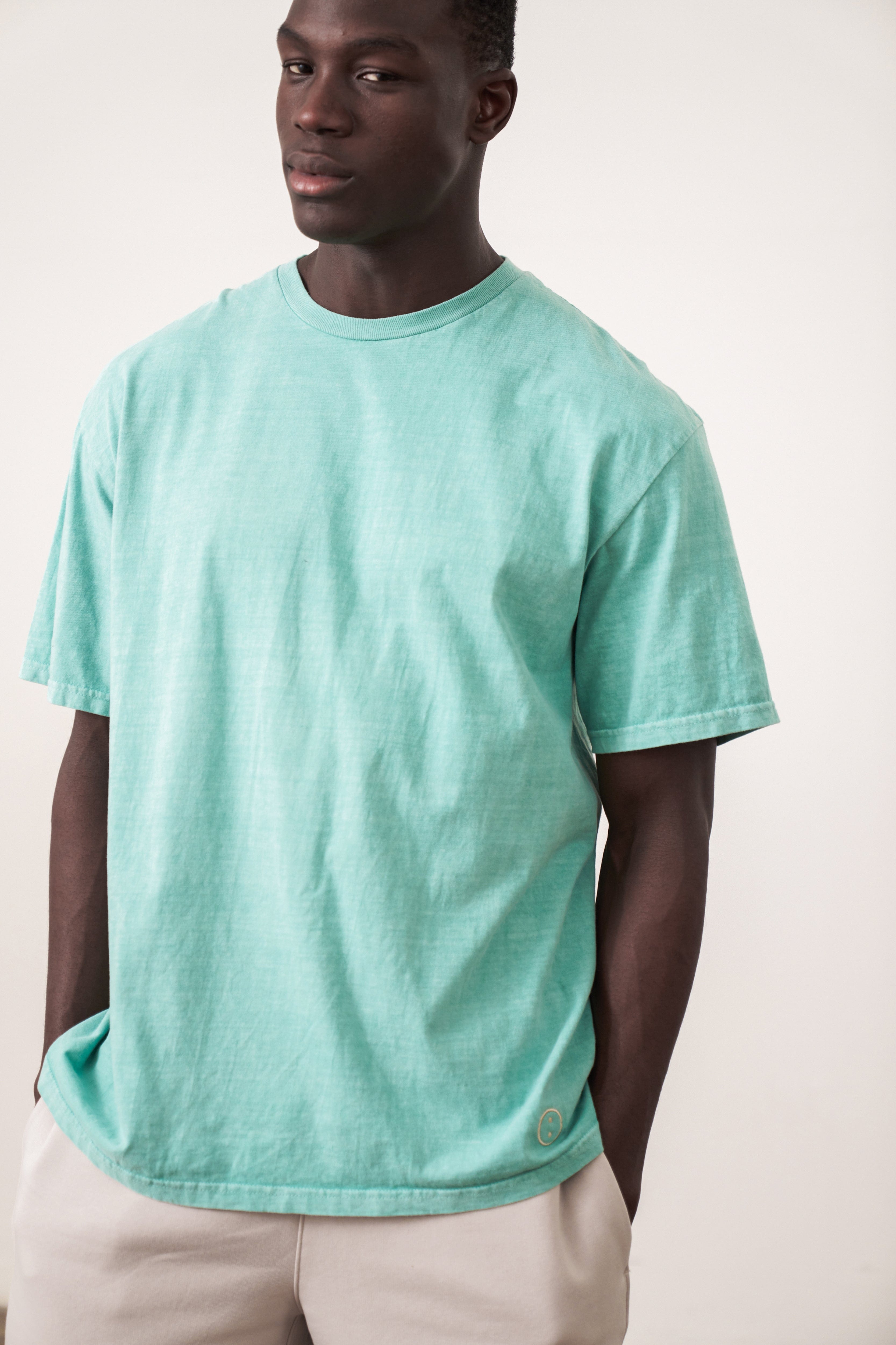 UN:IK Essentials Essentials Vintage Washed Tee - Seafoam