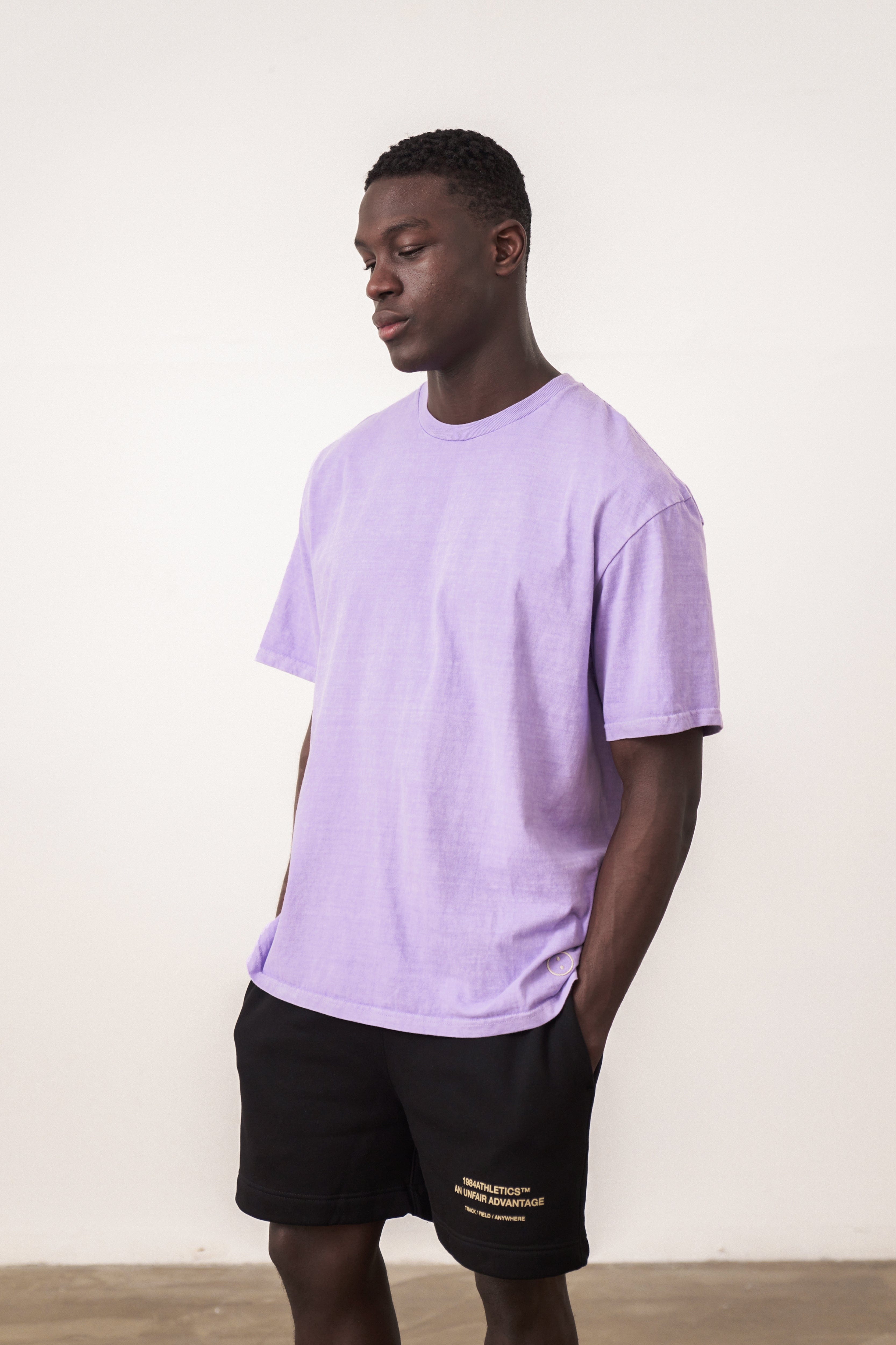 UN:IK Essentials Essentials Vintage Washed Tee - Lilac