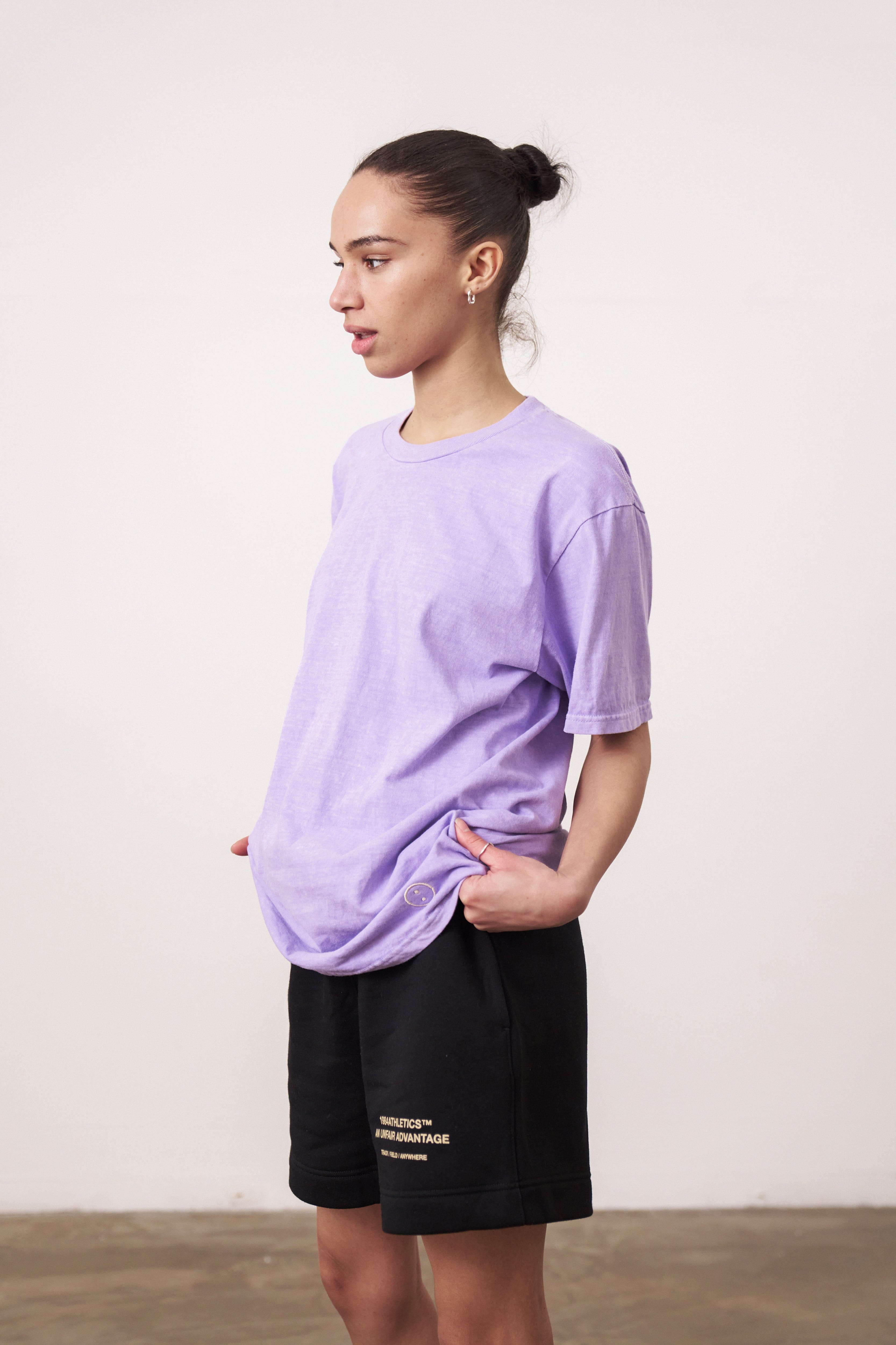 UN:IK Essentials Essentials Vintage Washed Tee - Lilac