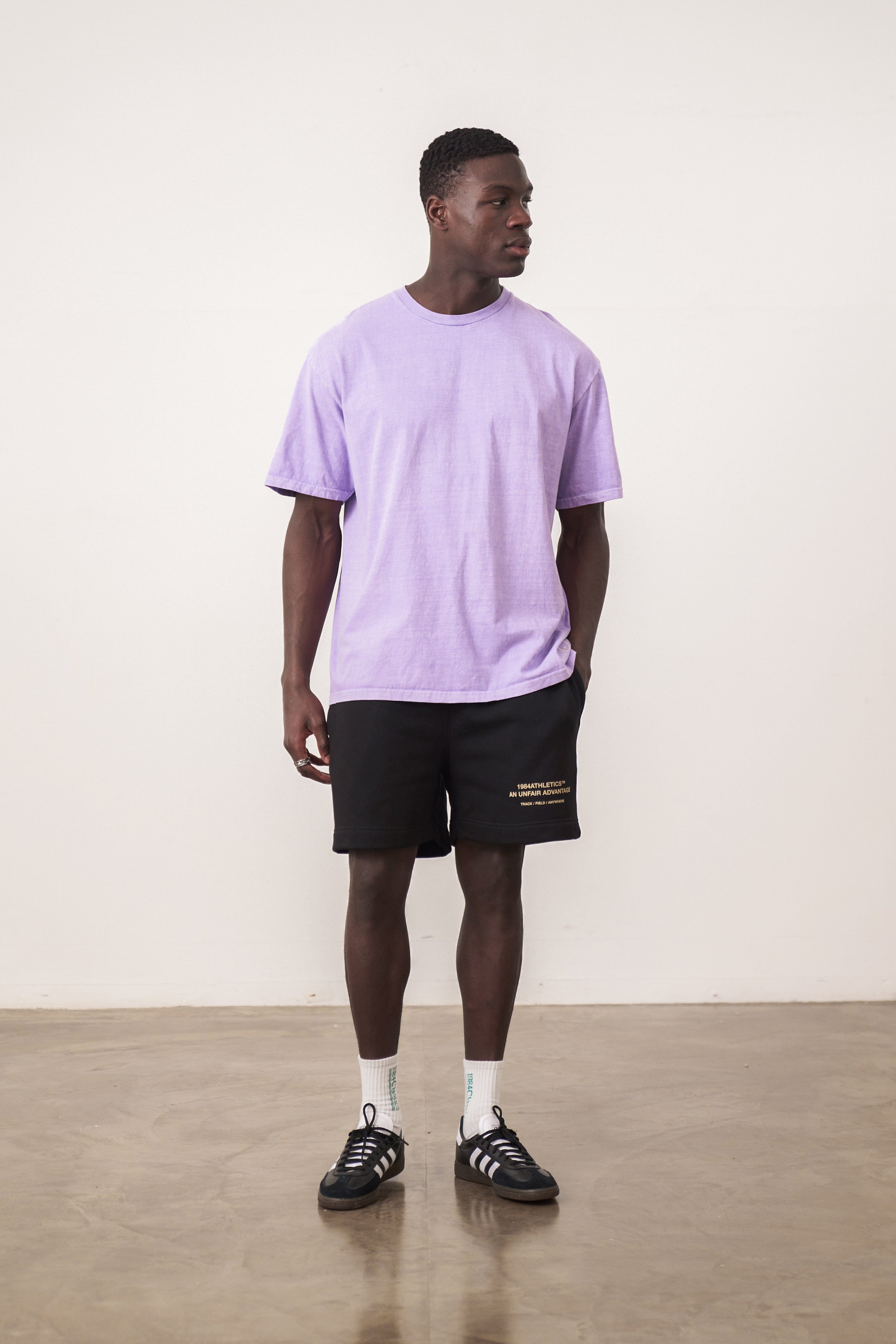 UN:IK Essentials Essentials Vintage Washed Tee - Lilac