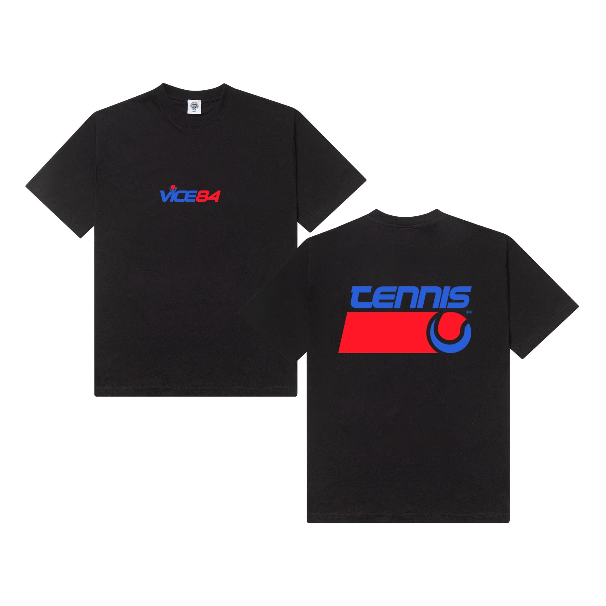 Vice 84 'Tennis' Tee - Black