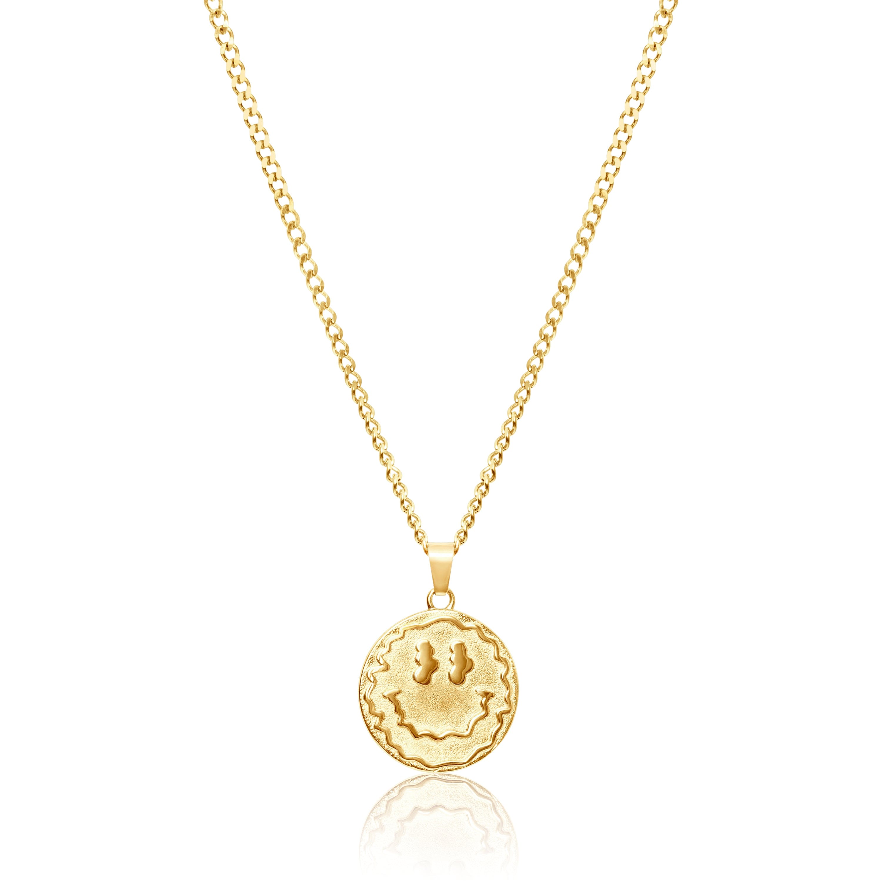 UN:IK Jewellery Trippy Pendant Necklace - Silver / Gold