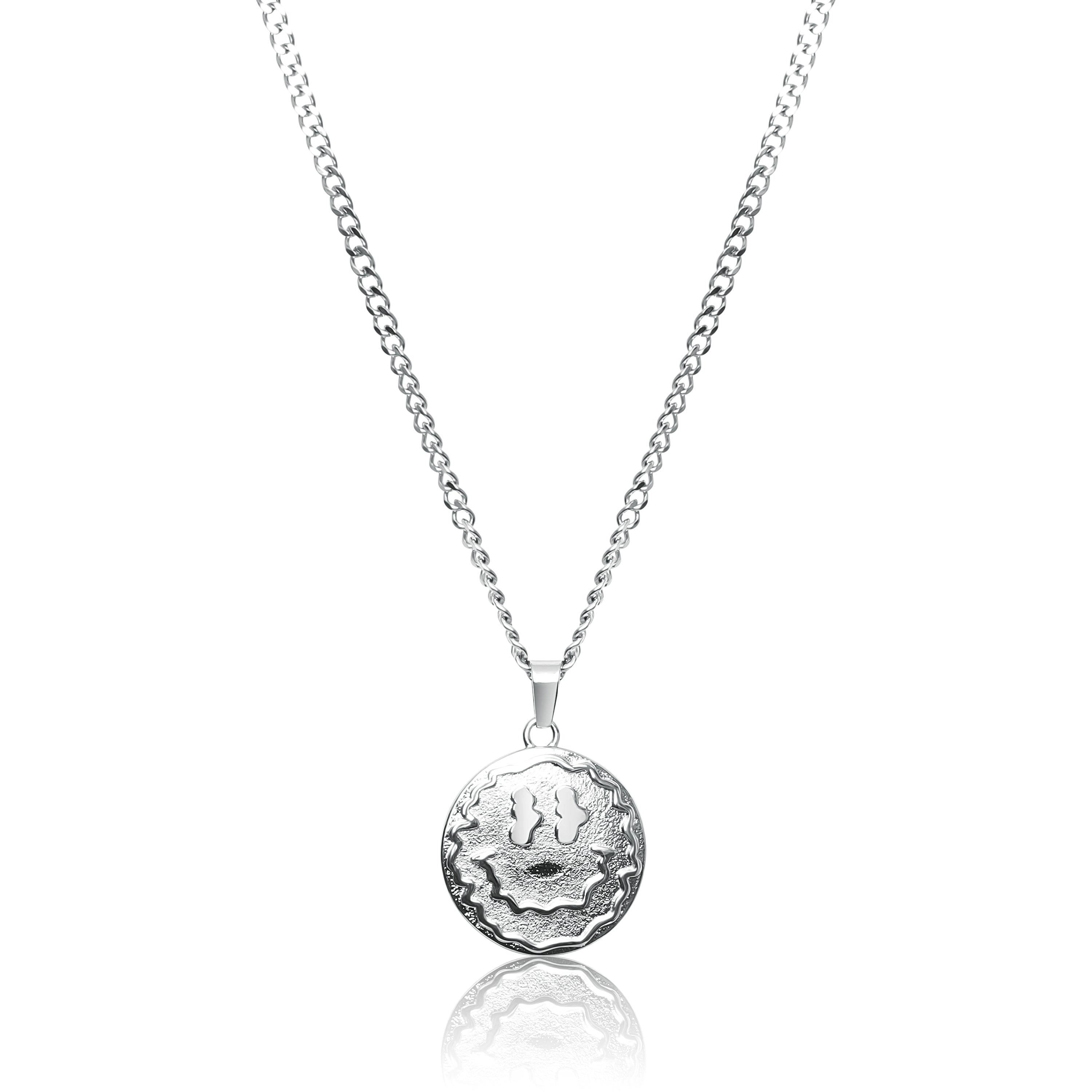 UN:IK Jewellery Trippy Pendant Necklace - Silver / Gold