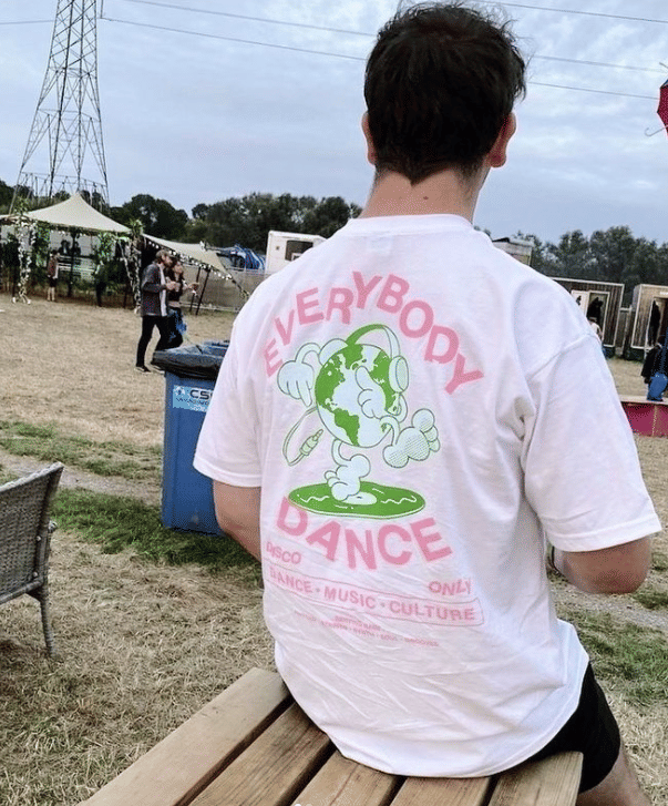DISCO ONLY 'Everybody Dance' Tee - White