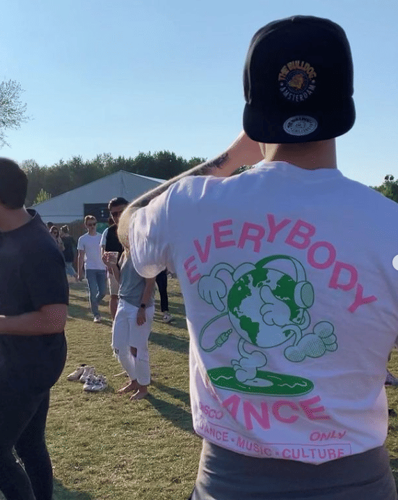 DISCO ONLY 'Everybody Dance' Tee - White