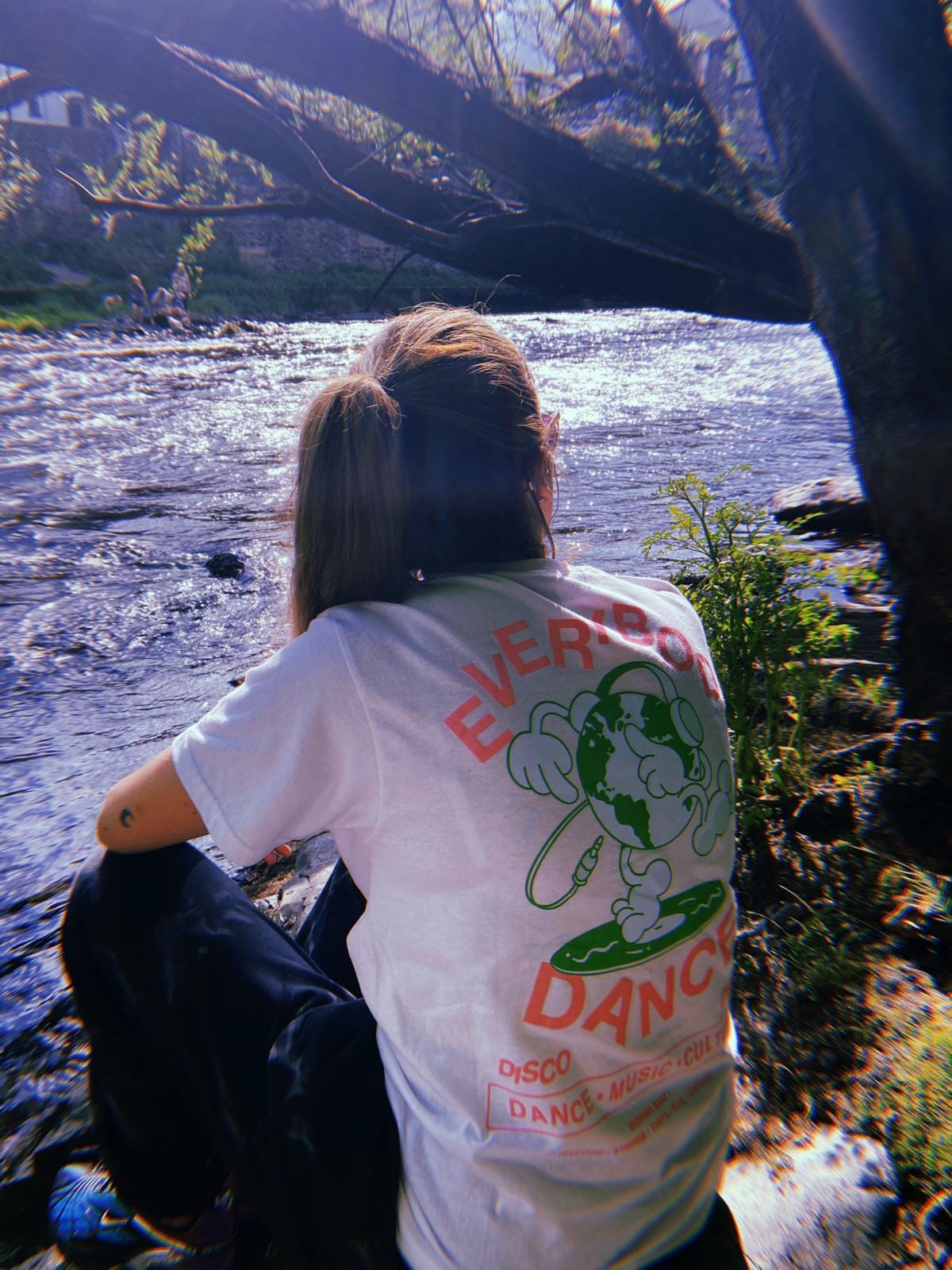 DISCO ONLY 'Everybody Dance' Tee - White