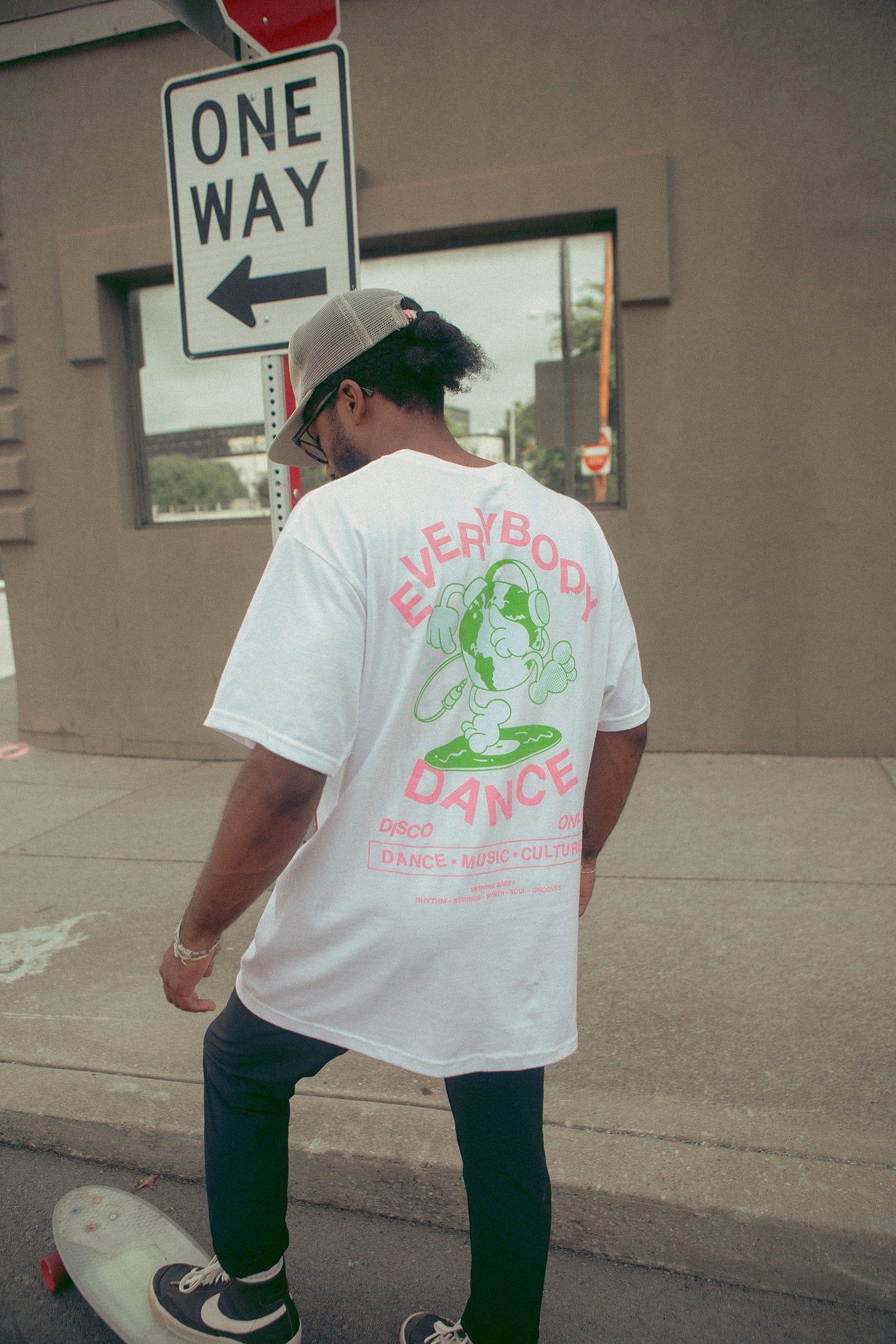 DISCO ONLY 'Everybody Dance' Tee - White