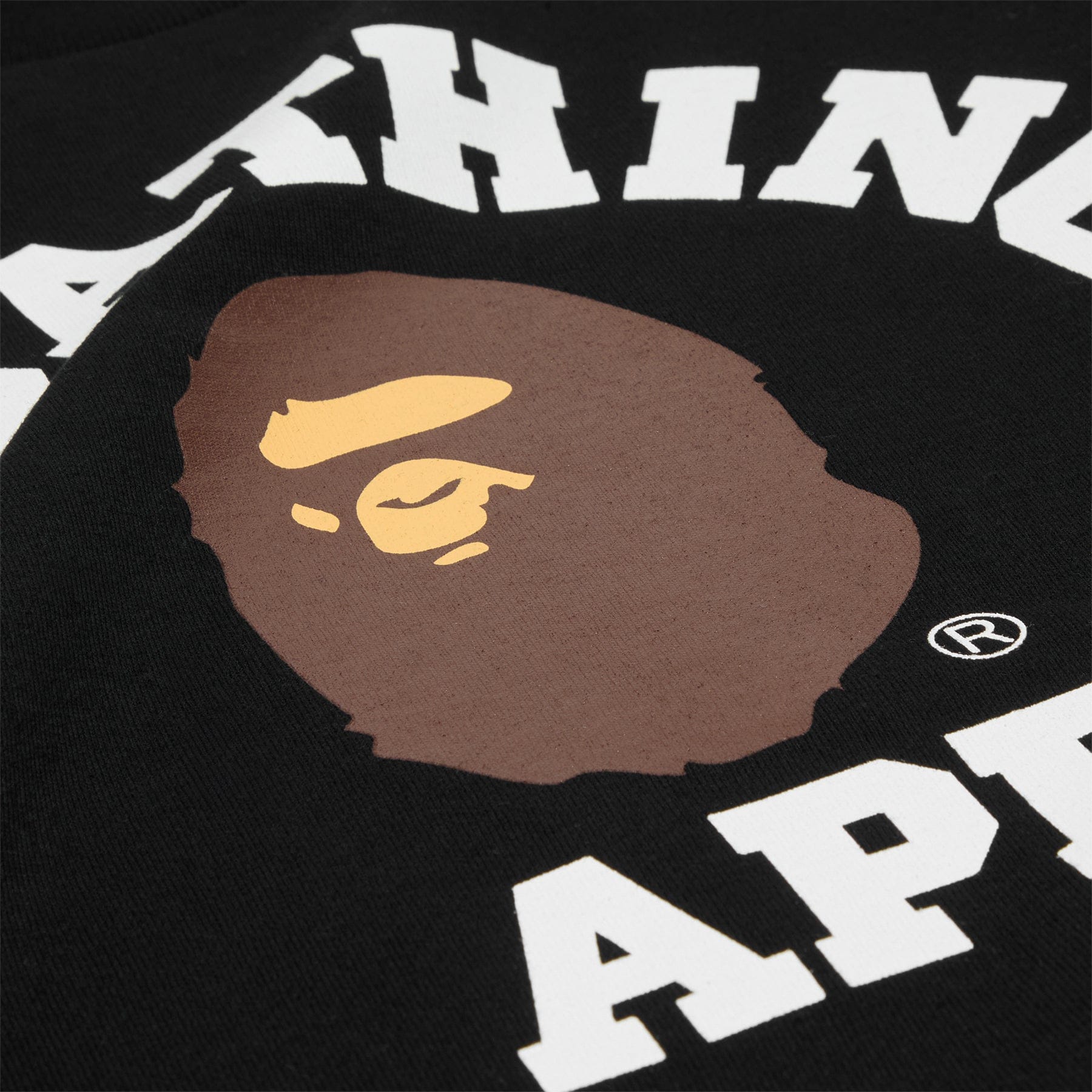 BAPE A Bathing Ape College Long Sleeve Tee (Black)