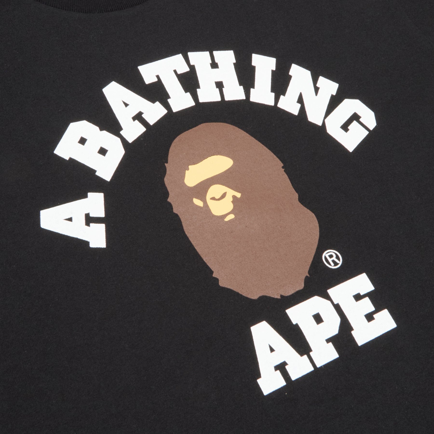 BAPE A Bathing Ape College Tee M (Black)