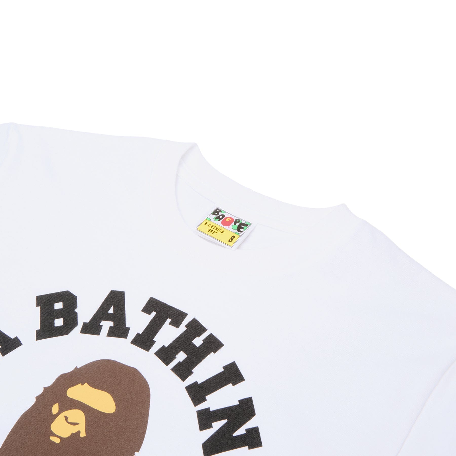 BAPE A Bathing Ape College Tee M (White)