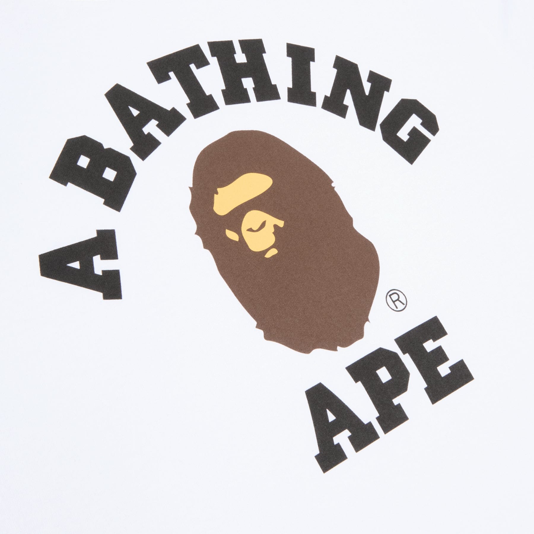BAPE A Bathing Ape College Tee M (White)