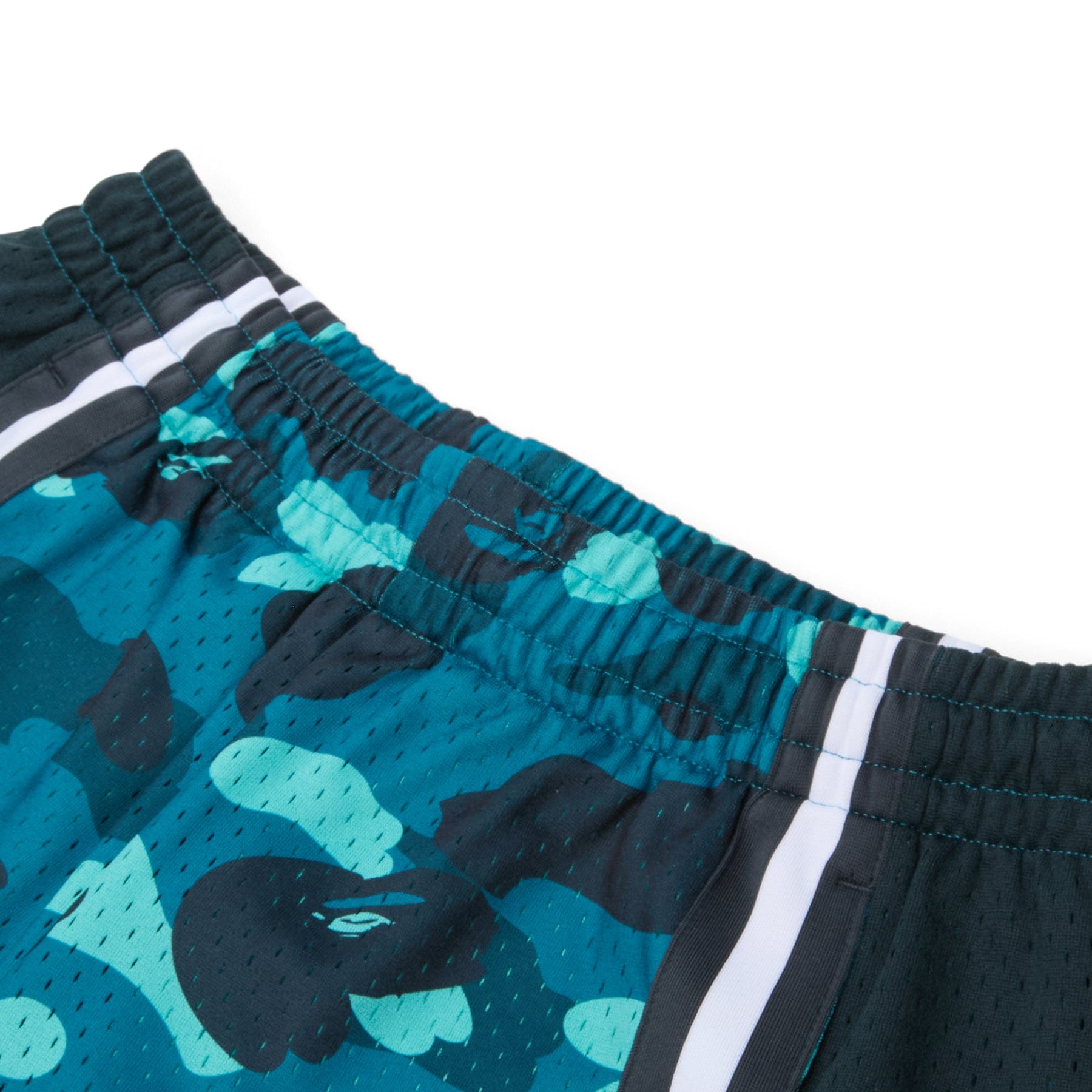 BAPE A Bathing Ape Color Camo Mesh Relaxed Fit Shorts M (Green)