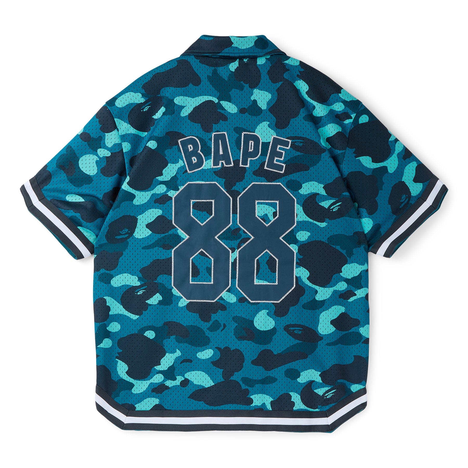 BAPE A Bathing Ape Color Camo Warm Up Ss Shirt M (Green)