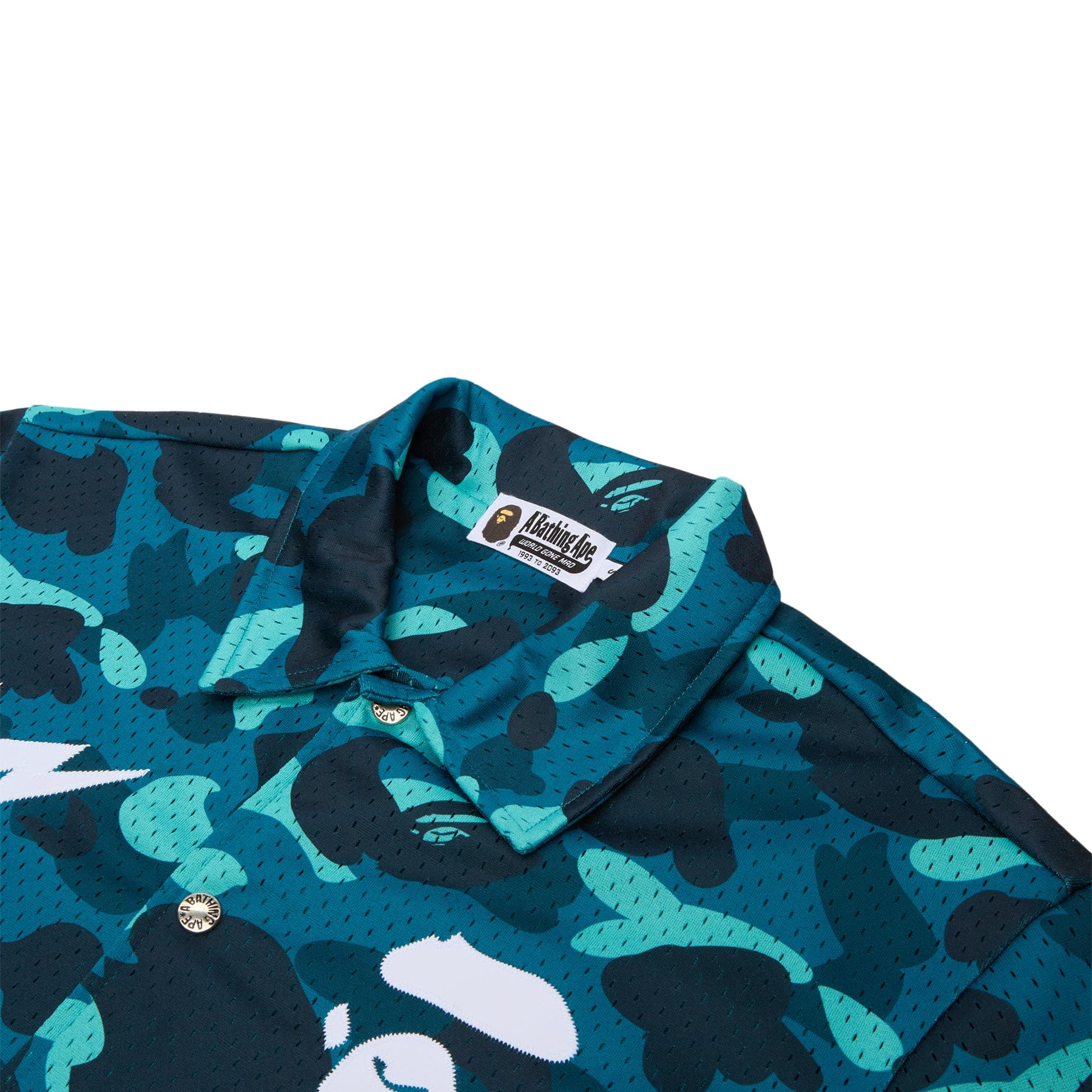 BAPE A Bathing Ape Color Camo Warm Up Ss Shirt M (Green)