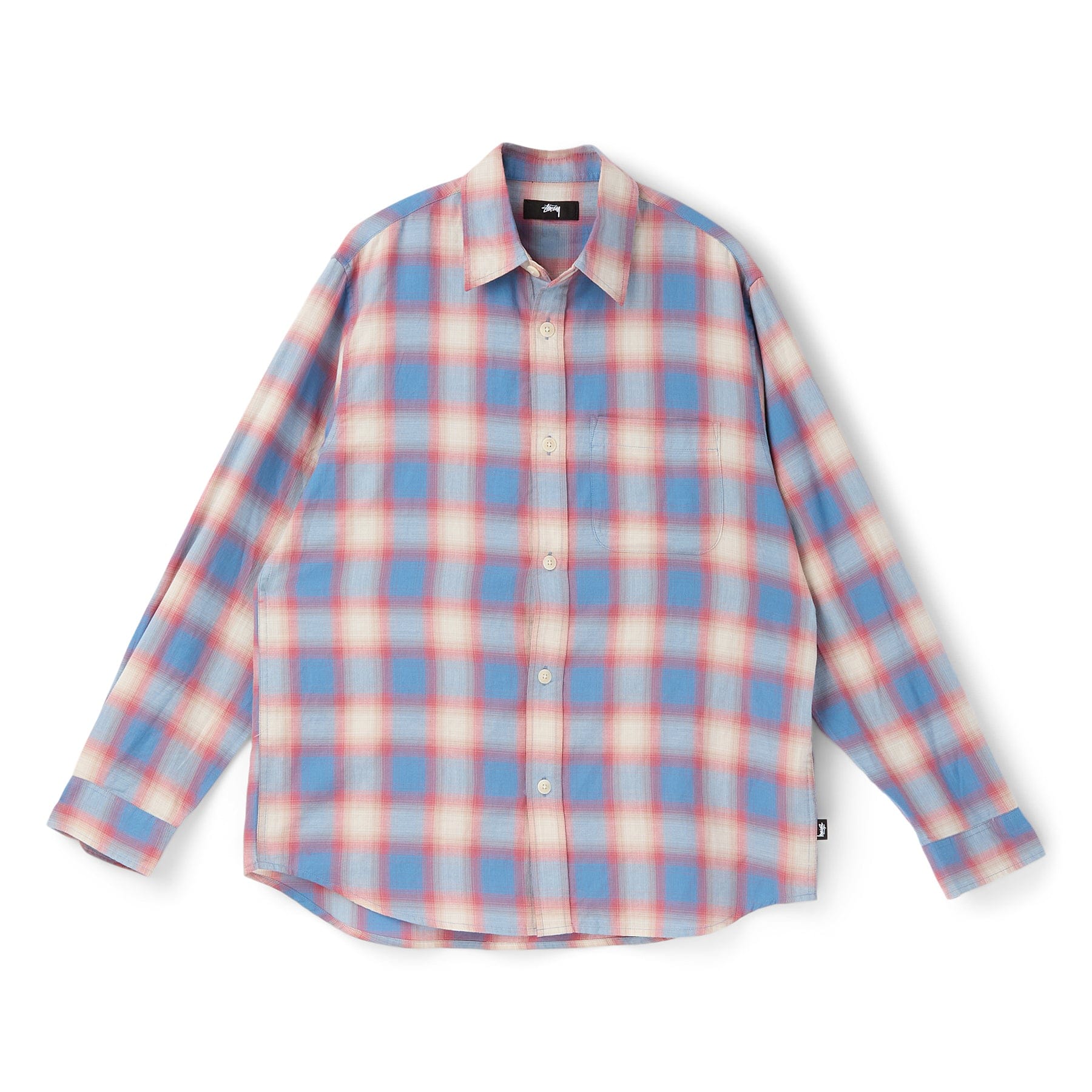 Stussy Beach Ombre Plaid Shirt (Blue)