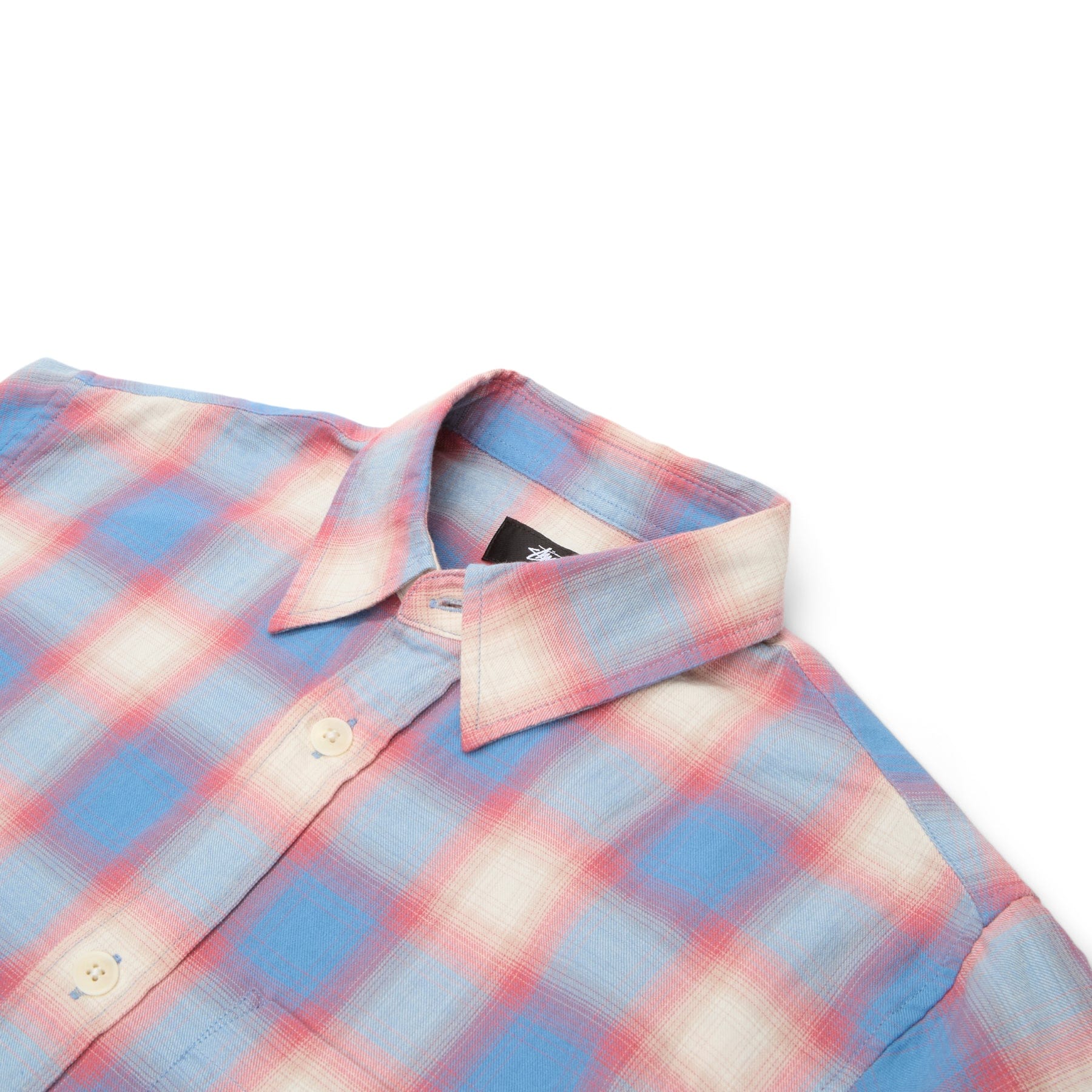 Stussy Beach Ombre Plaid Shirt (Blue)