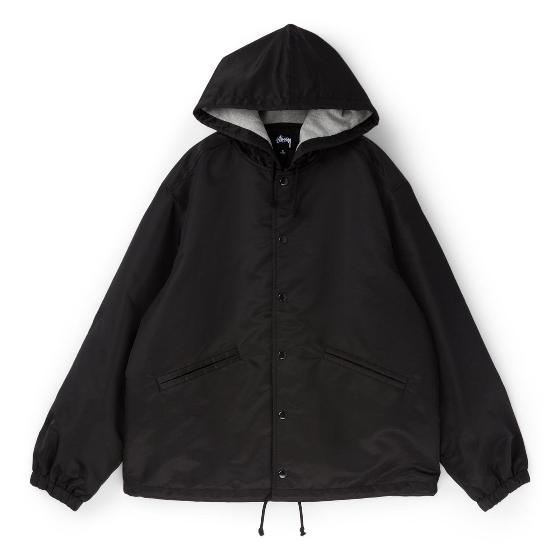 Stussy Hooded Coaches Jacket (Black)