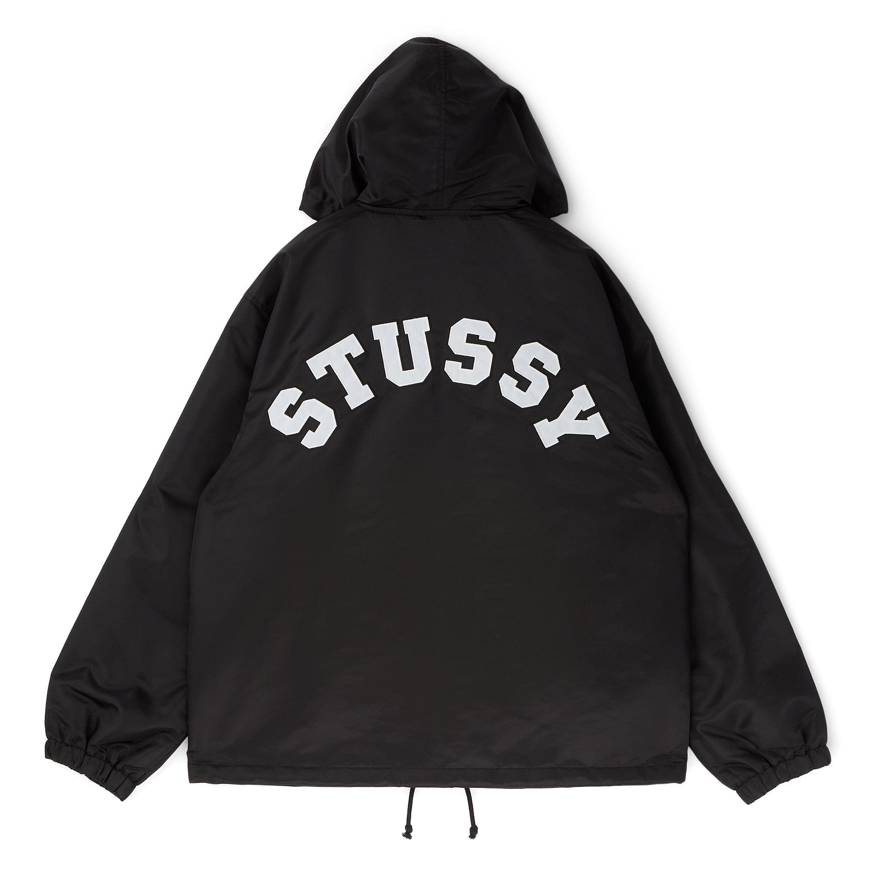 Stussy Hooded Coaches Jacket (Black)
