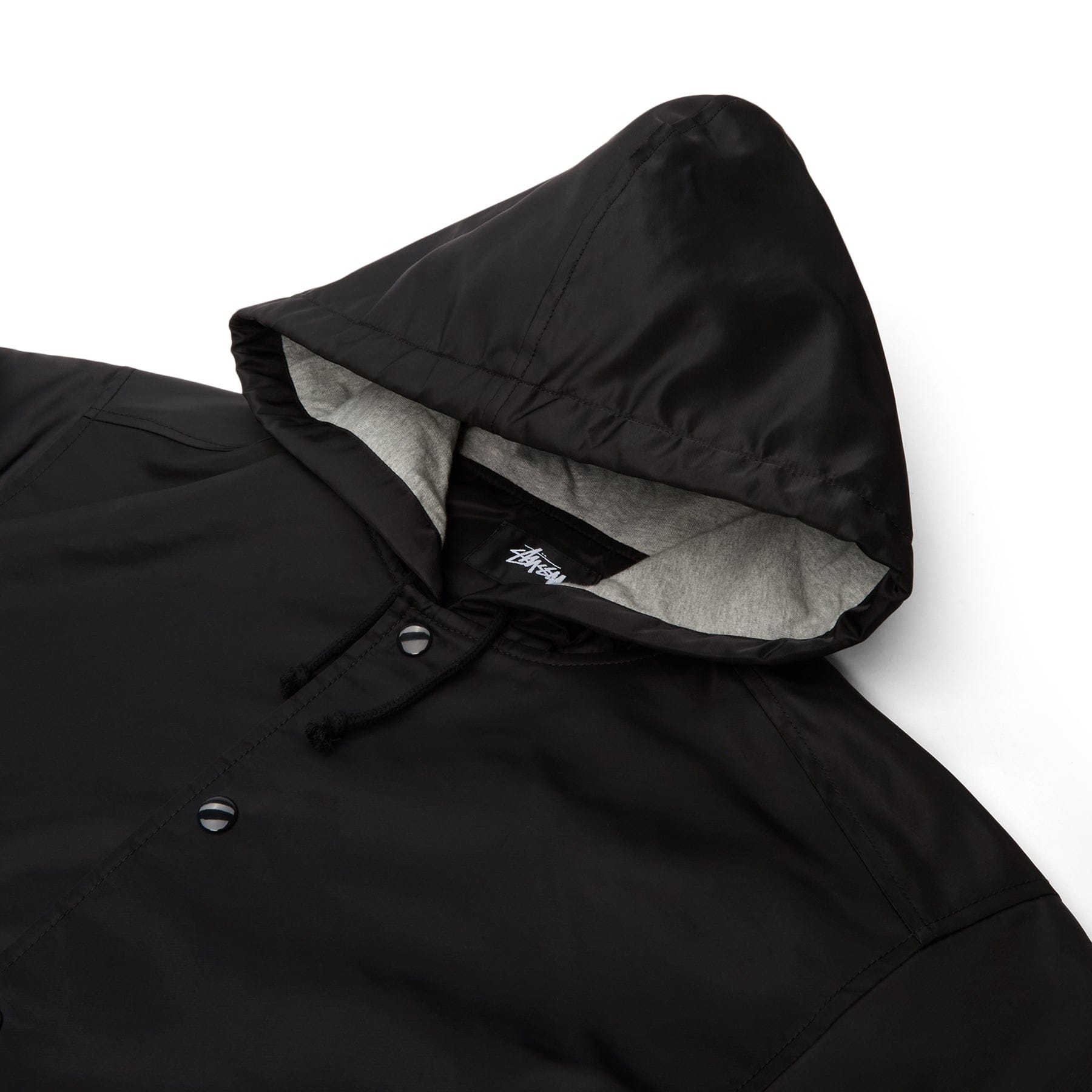 Stussy Hooded Coaches Jacket (Black)
