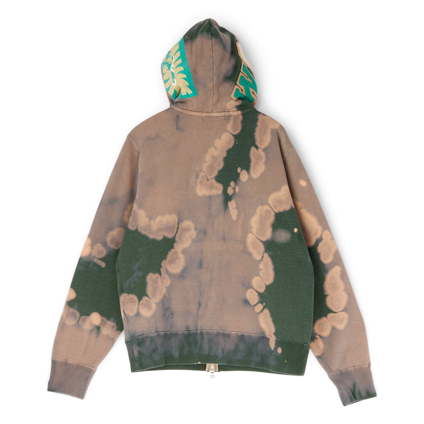 BAPE A Bathing Ape Hand Dye Shark Full Zip Hoodie (Green)
