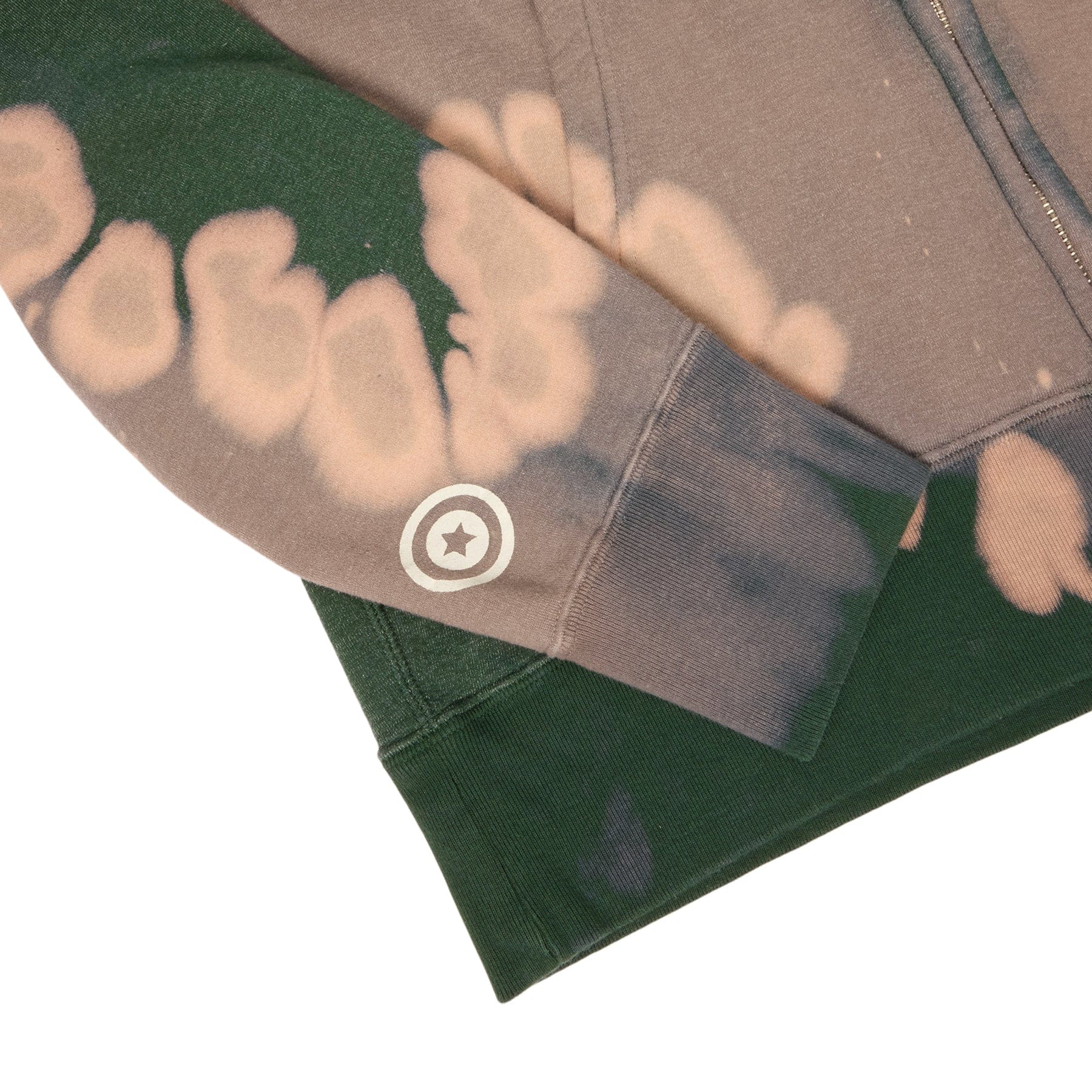 BAPE A Bathing Ape Hand Dye Shark Full Zip Hoodie (Green)