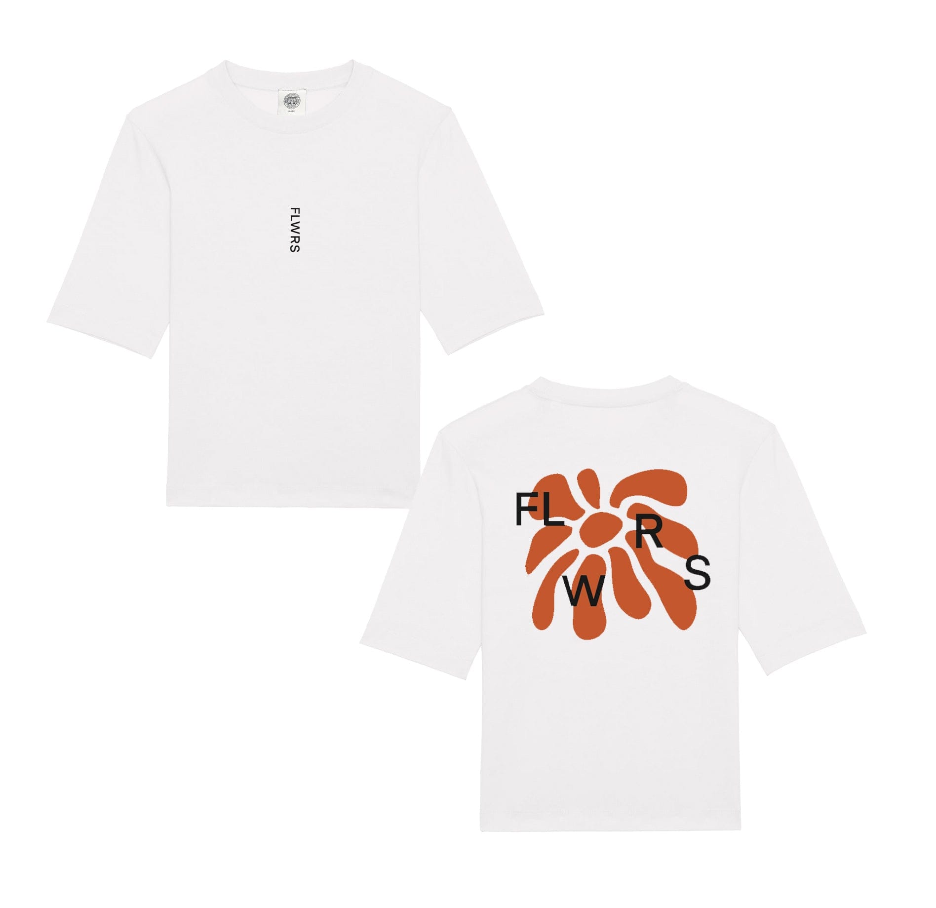 FLWRS by Chloe Hayward FLWRS Organic Boxy Tee - White