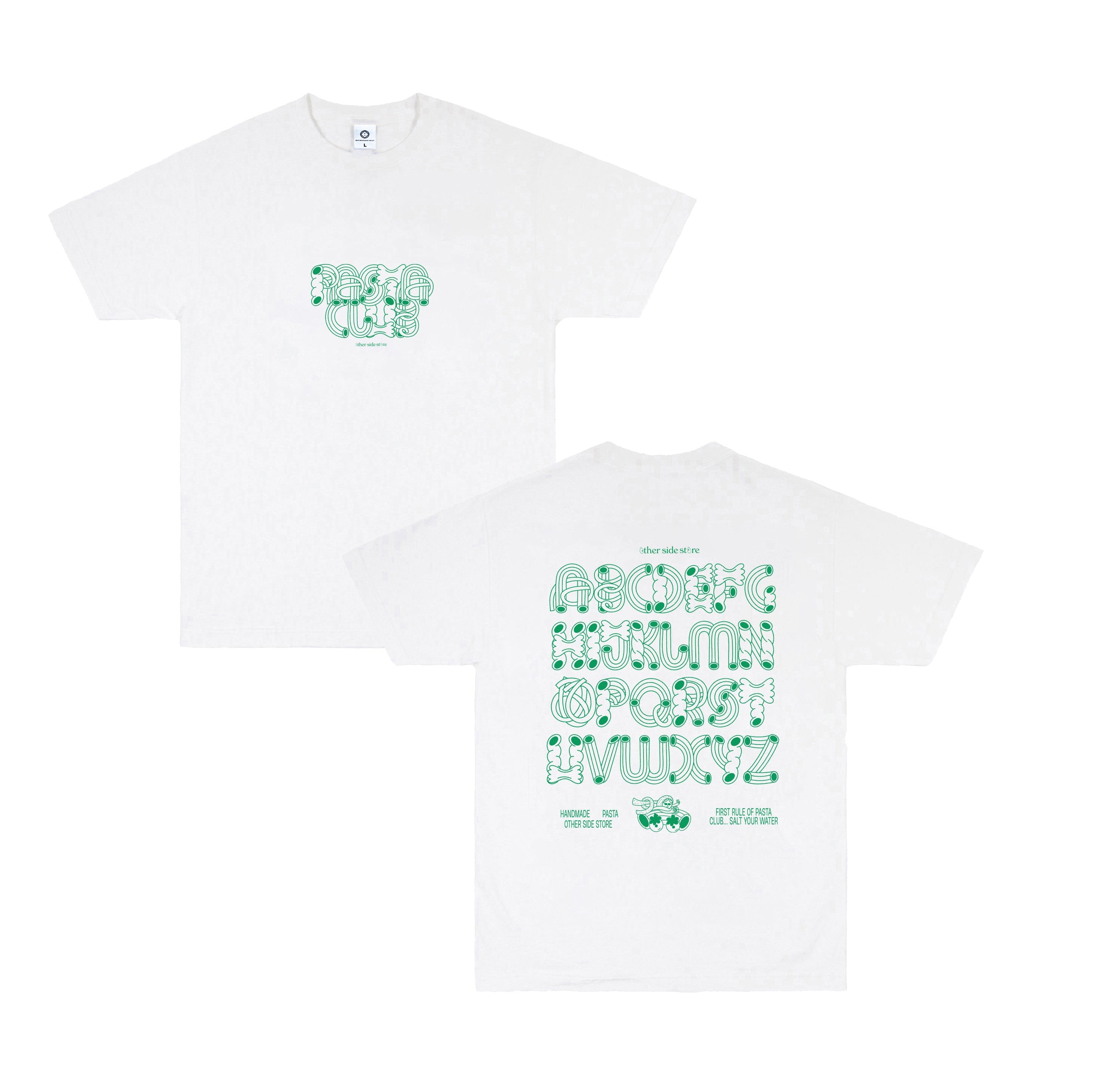 Other Side Store 'Pasta Club' Tee - White