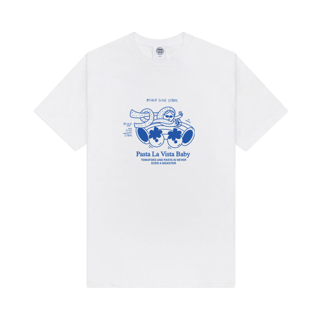 Other Side Store 'Pasta La Vista' Tee - White
