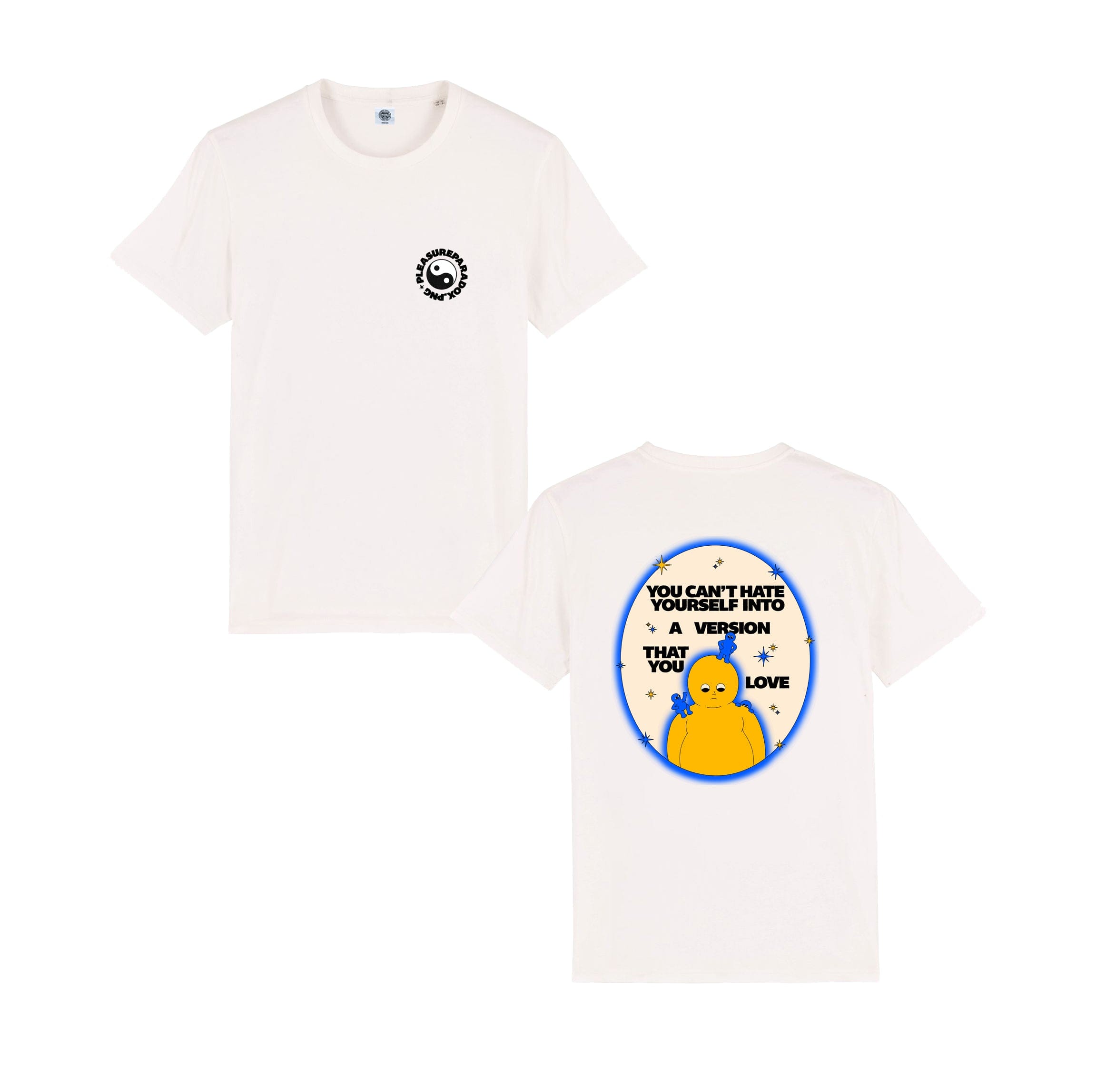 pleasurepardox.png Pleasure Paradox 'You Can't Hate Yourself' Natural Tee - Cream Print