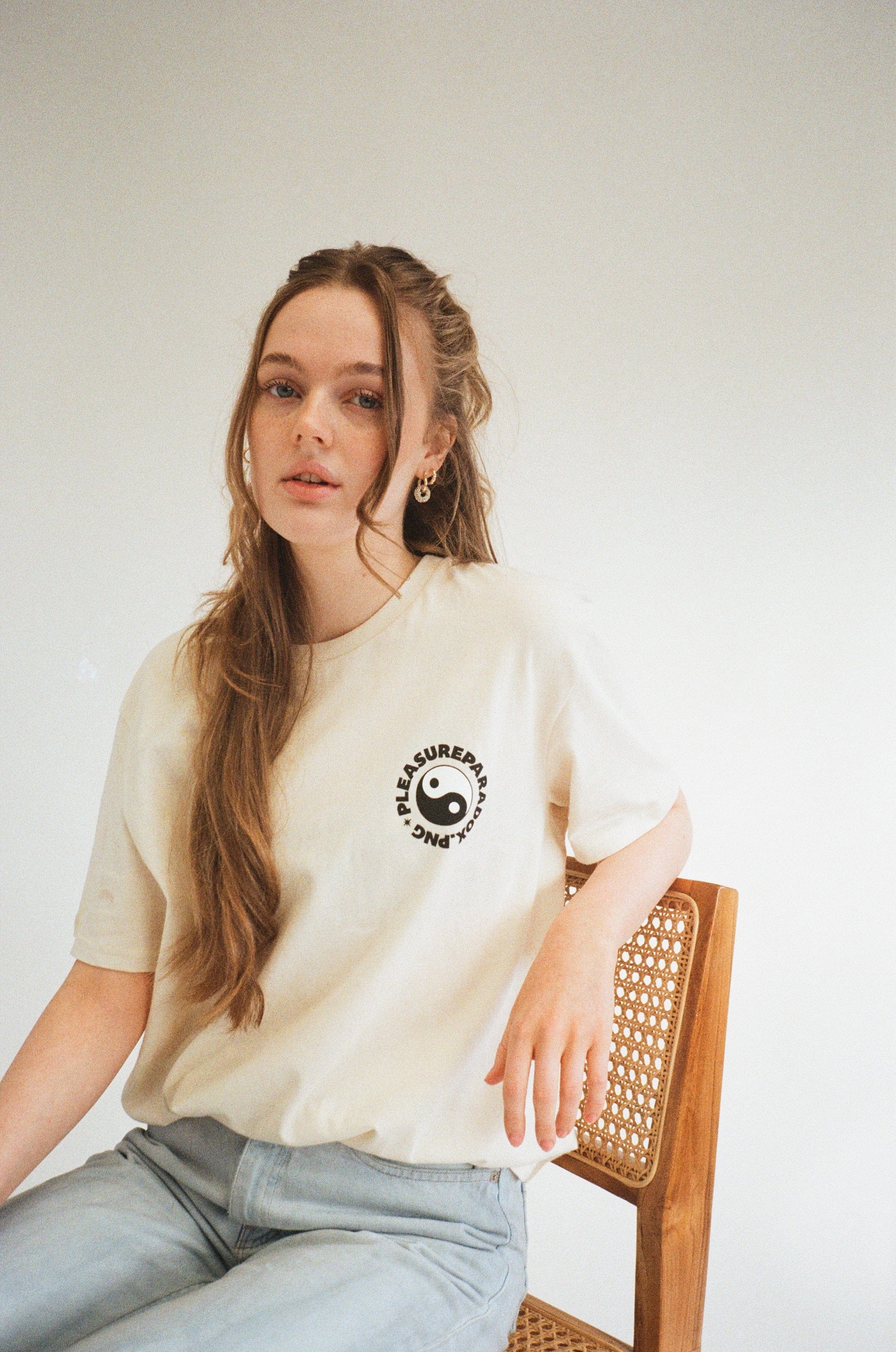 pleasurepardox.png Pleasure Paradox 'You Can't Hate Yourself' Natural Tee - Cream Print