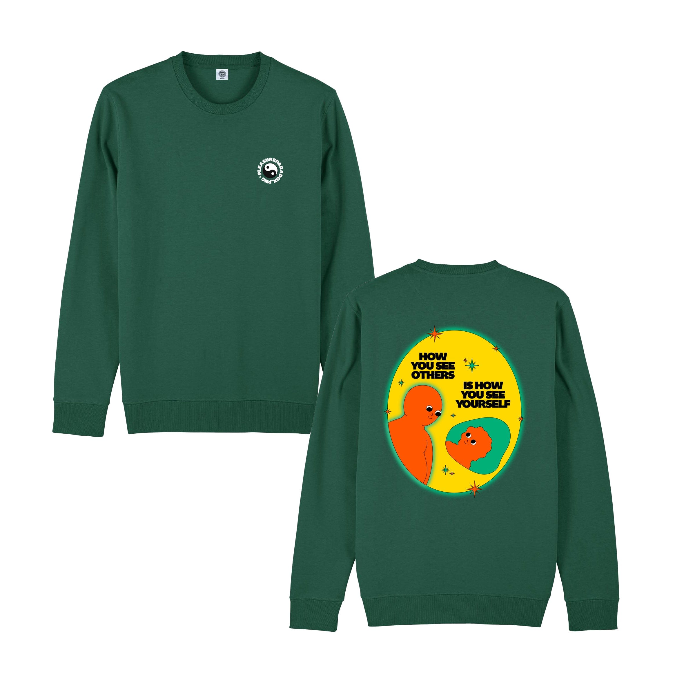 pleasurepardox.png Pleasure Paradox 'How You See Yourself' Sweater - Bottle Green