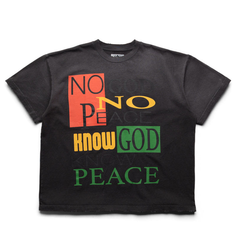 Barriers Worldwide No God No Peace Boxy Tee - Mink