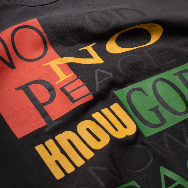 Barriers Worldwide No God No Peace Boxy Tee - Mink