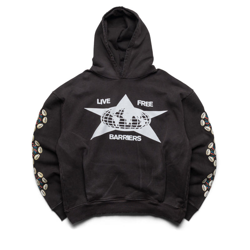 Barriers Worldwide Cowrie Shell Hidden Pocket Hoodie - Mink