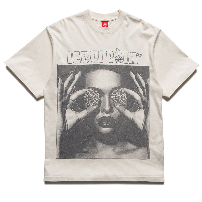 Ice Cream These Eyes Knit Tee - Antique White
