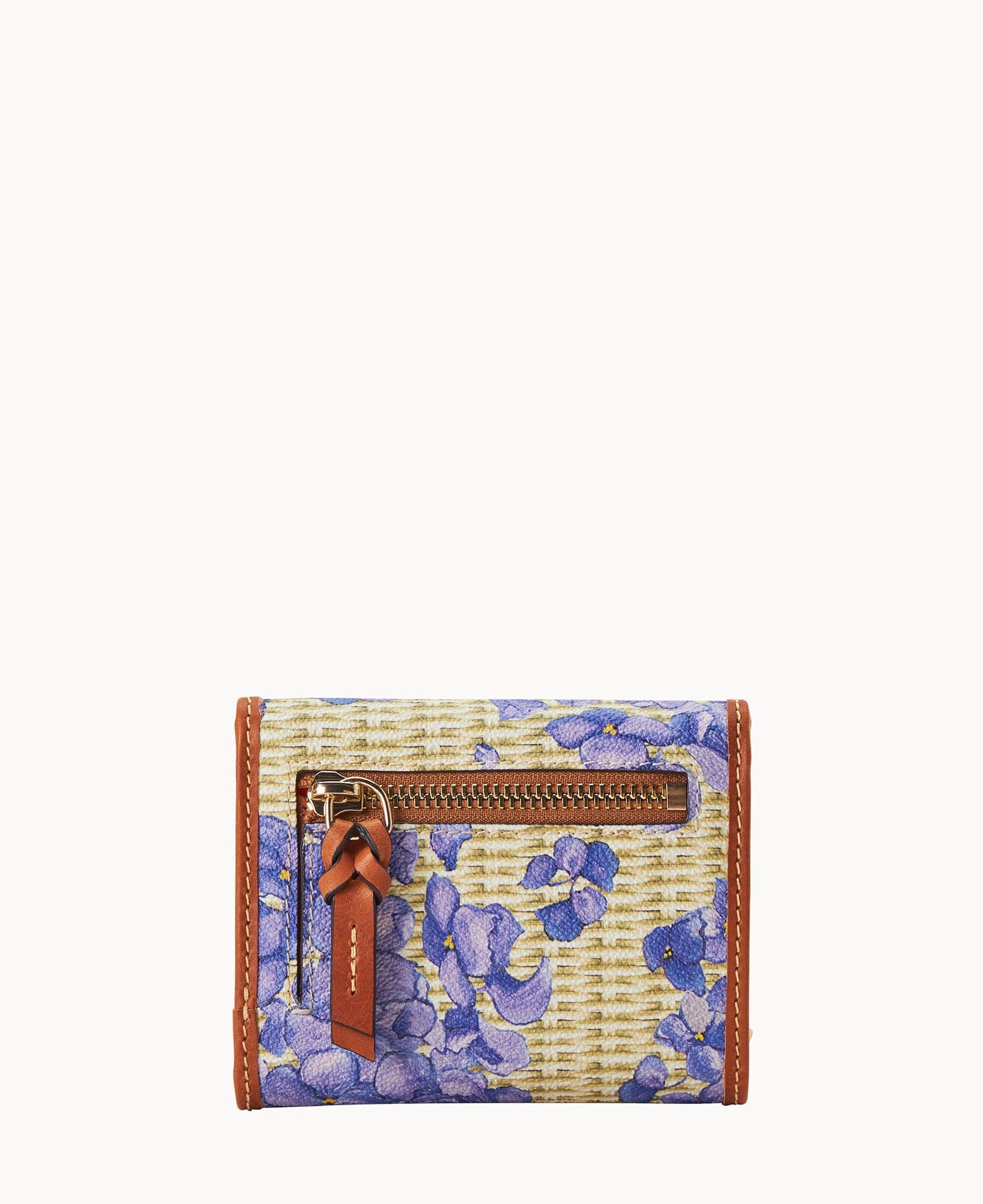 Dooney & Bourke Hydrangea Basketweave Small Flap Wallet