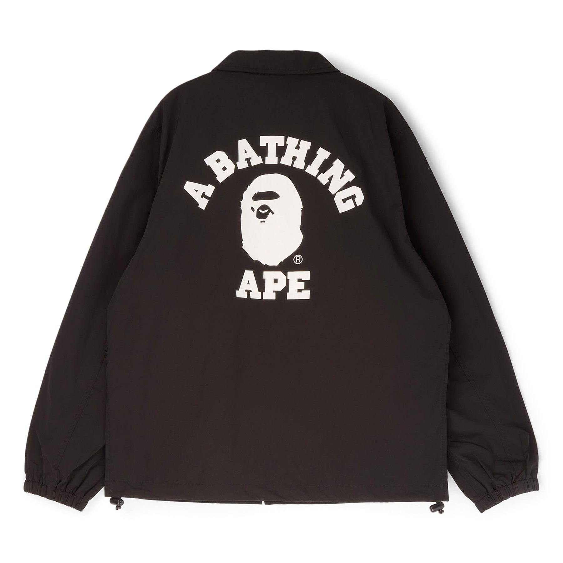 BAPE A Bathing Ape College Coach Jacket (Black)