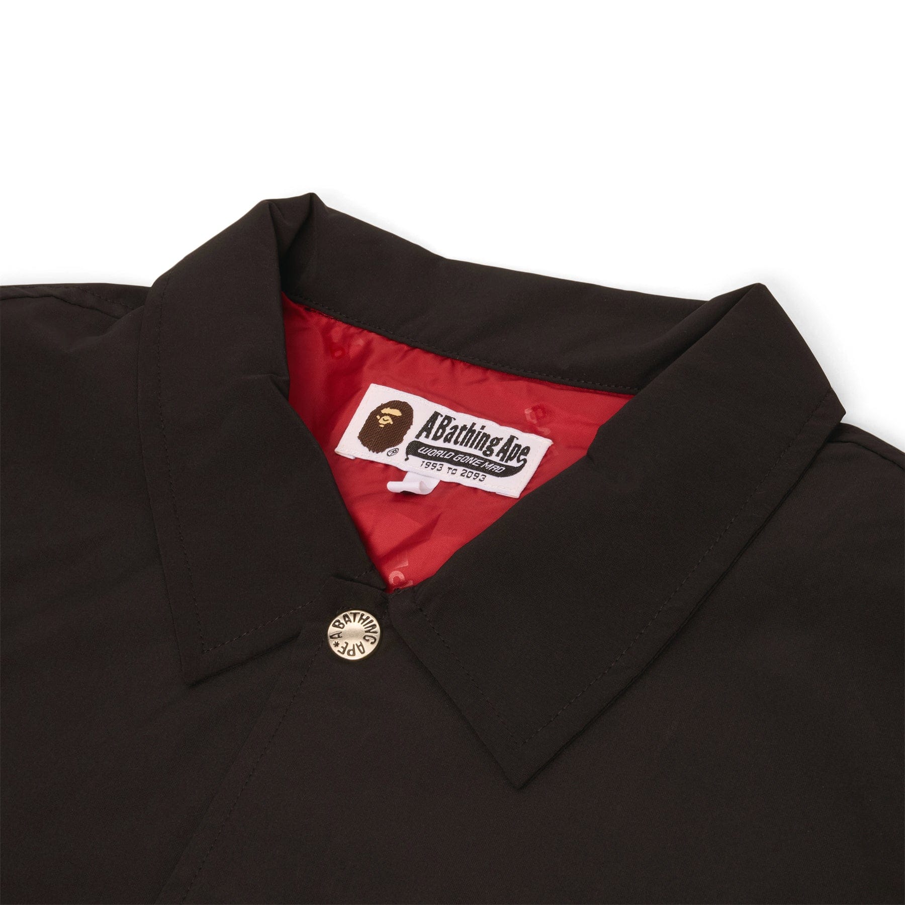 BAPE A Bathing Ape College Coach Jacket (Black)